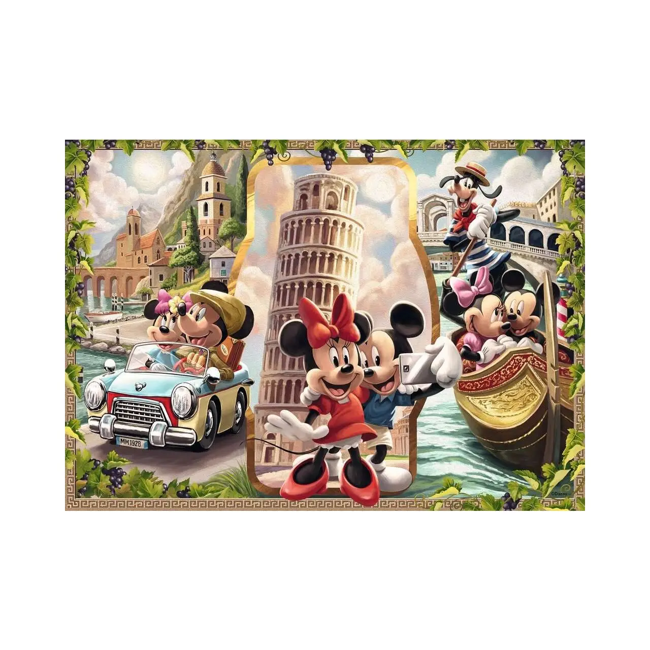 Puzzle Mickey und im Urlaub Minnie
