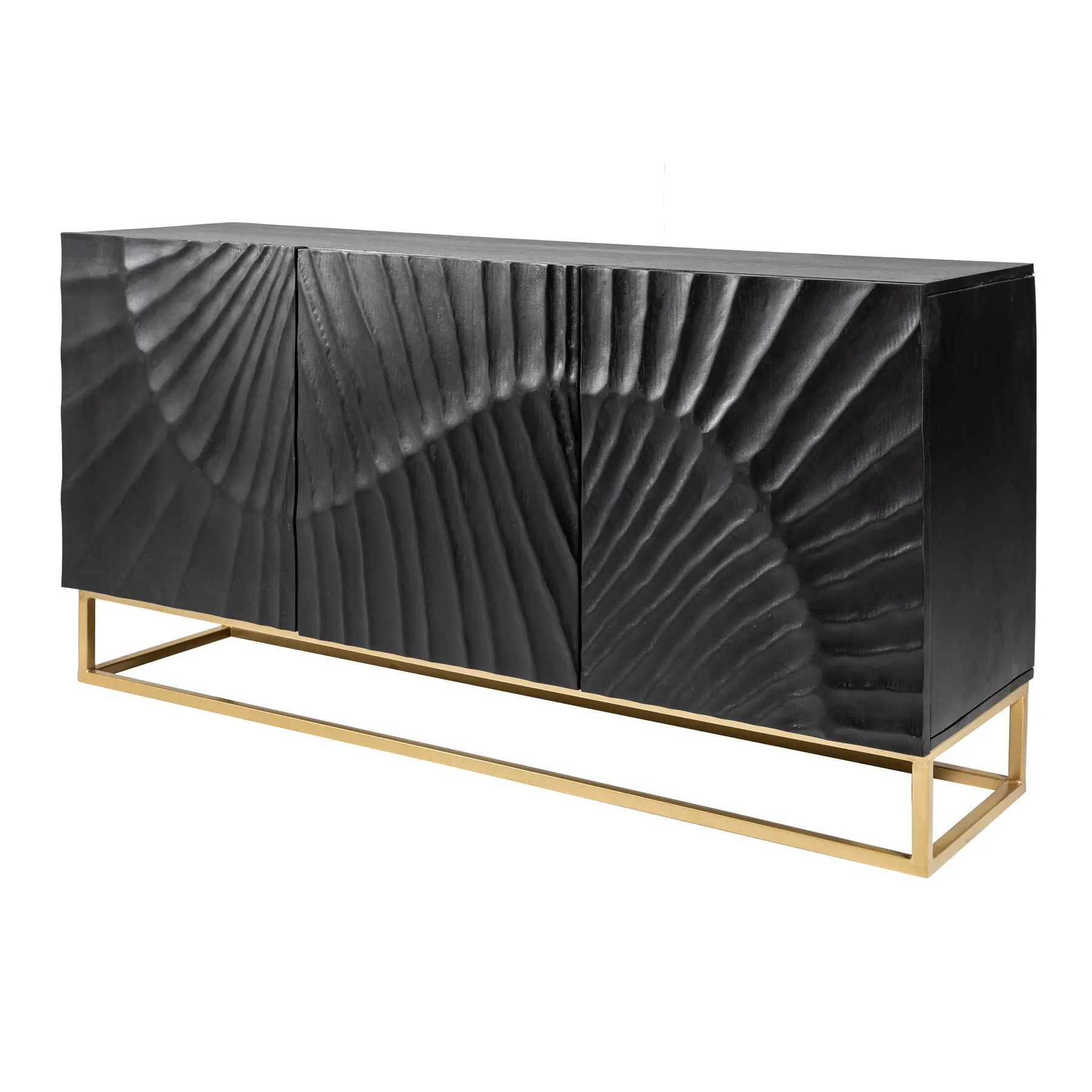 schwarz 140cm SCORPION Sideboard gold