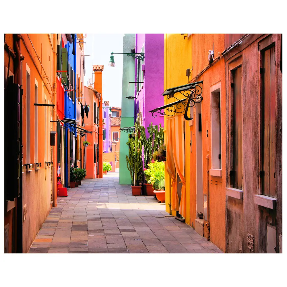 Wandbild Die farbenfrohe Insel Burano