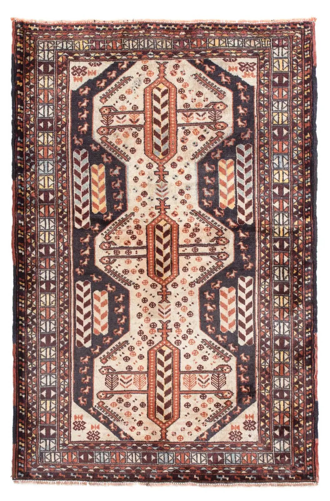 Belutsch Teppich - 140 x 96 cm - beige