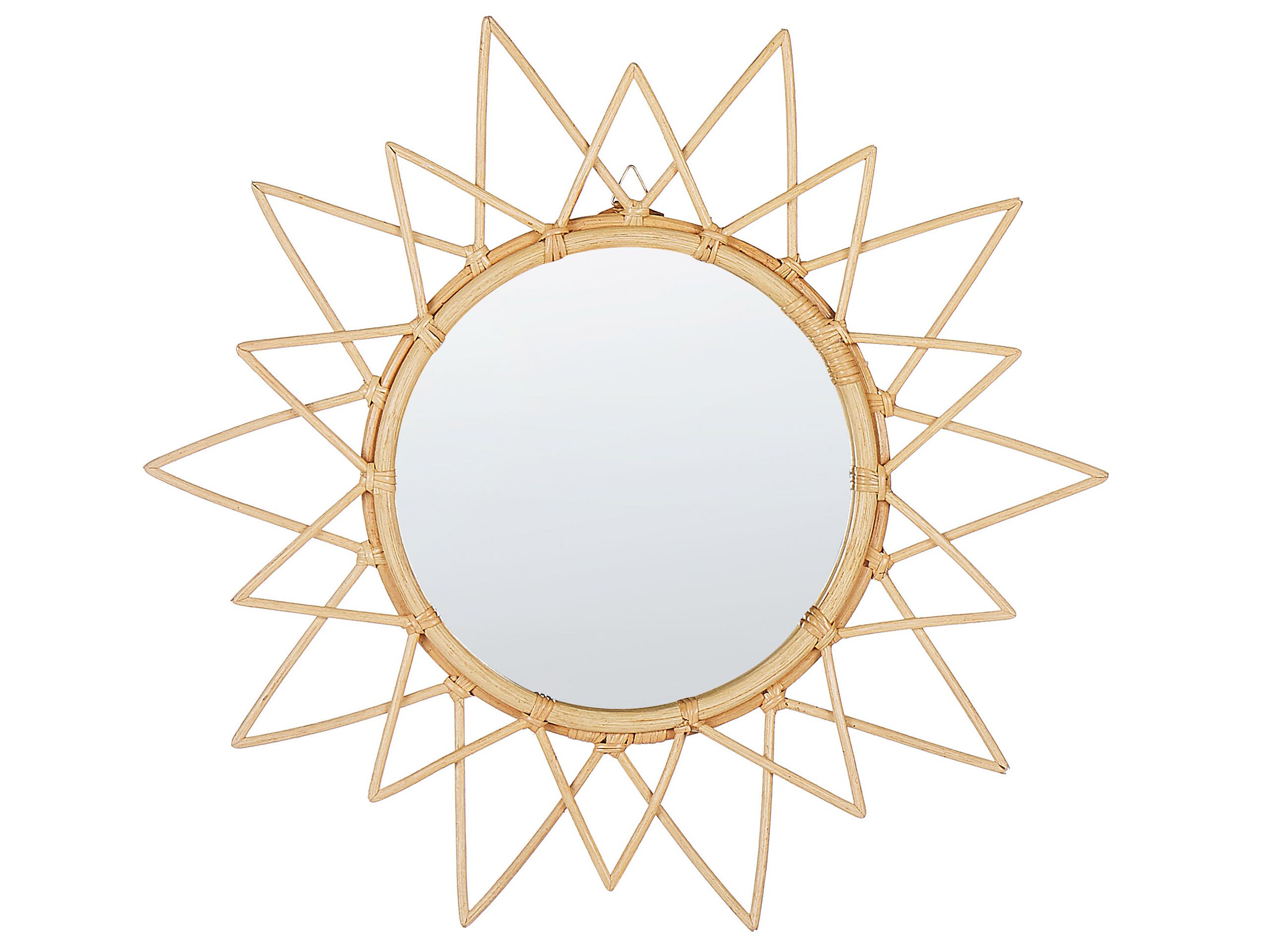Grand Miroir soleil en Métal doré D 99 cm