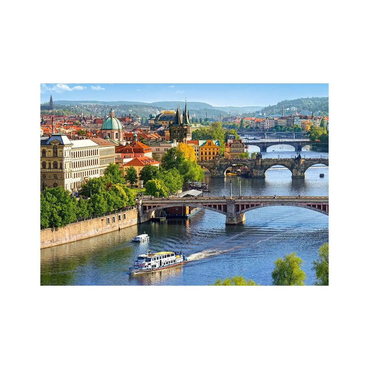 Puzzle 500 Blick auf in Prag Br眉cken