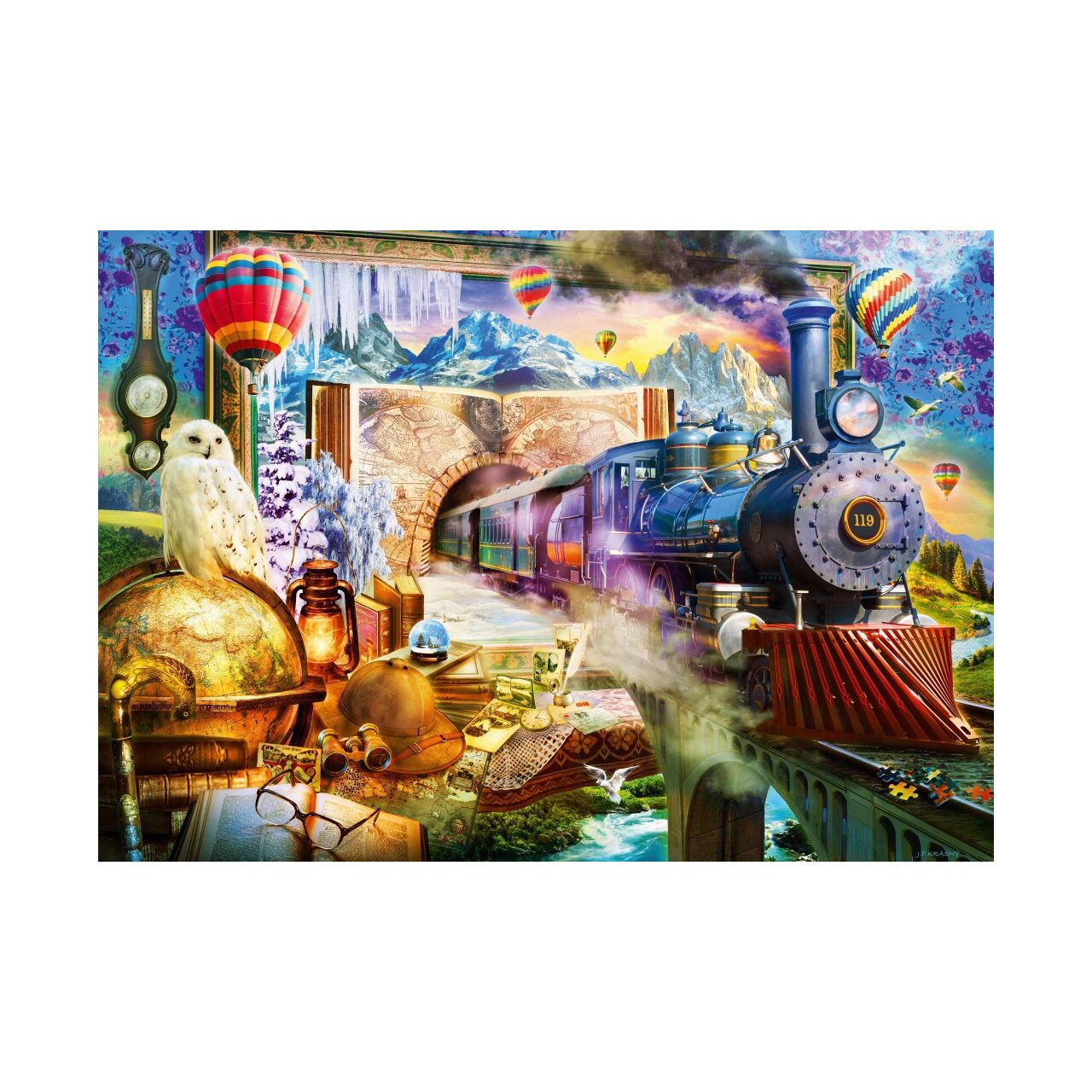 LANG 1000 Teile Puzzle 'Magische Feiertage' – Premium-Puzzle Für Gemütliche Stunden