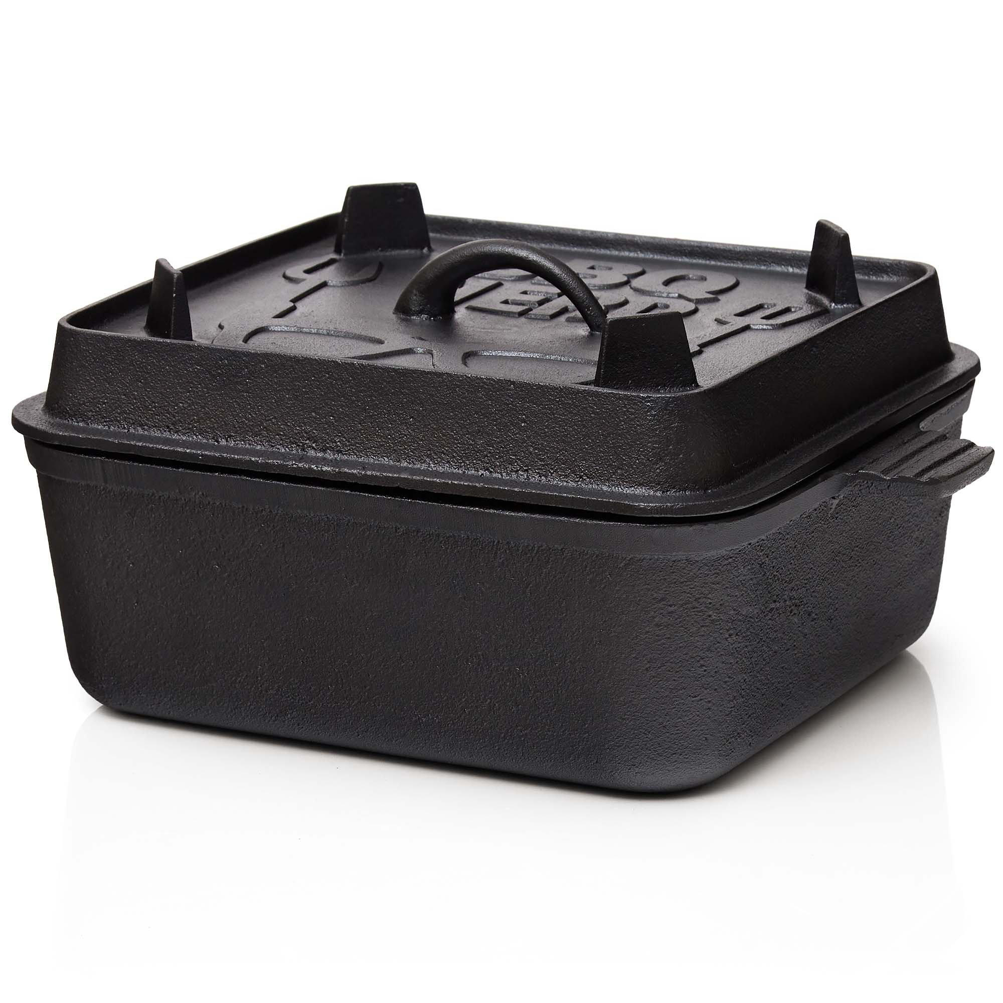BBQ-Toro Dutch Oven Moule à Pain, Plat De Cuisson En Fonte, Plat En Fonte, 3,0 Litres