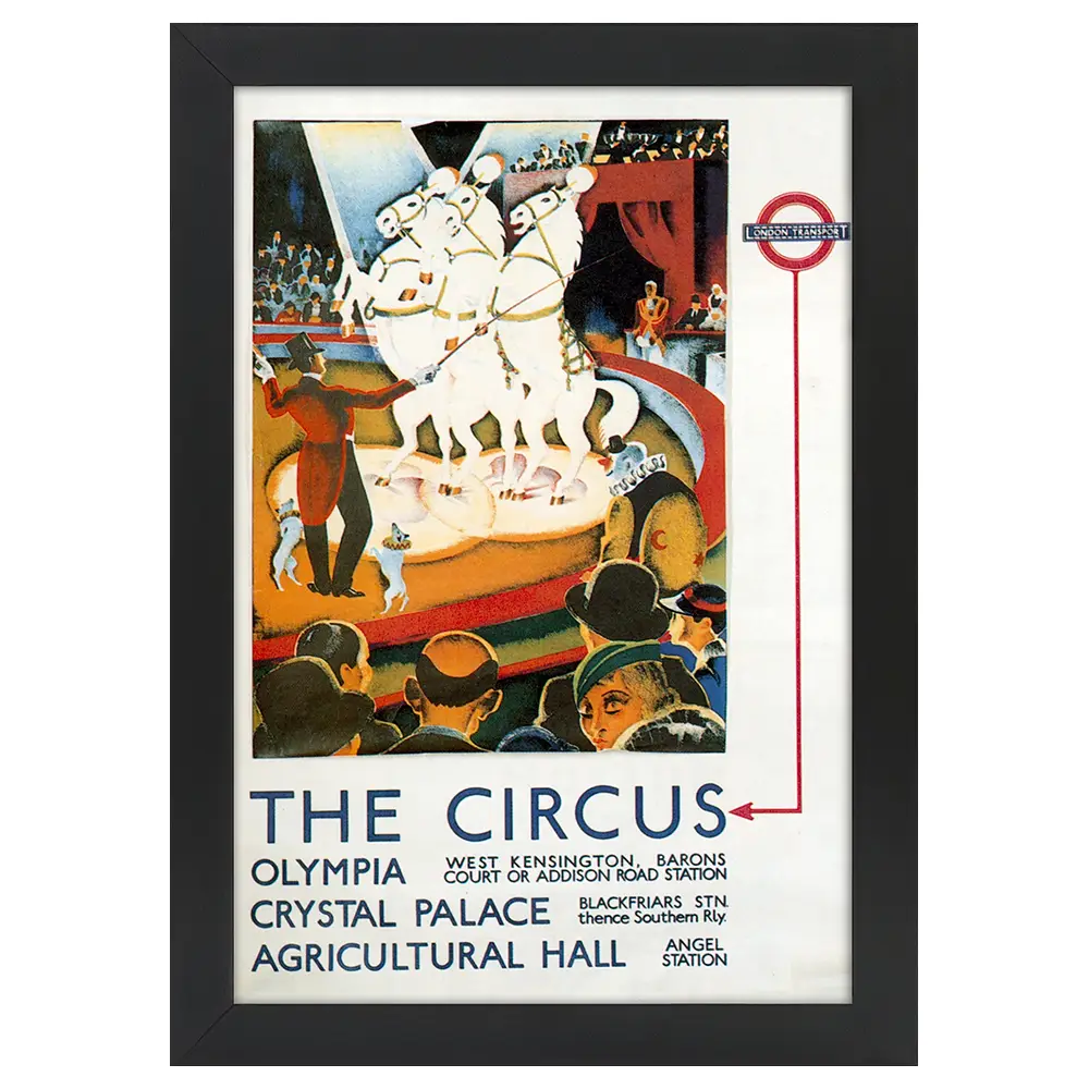 Poster 1933 Circus Bilderrahmen