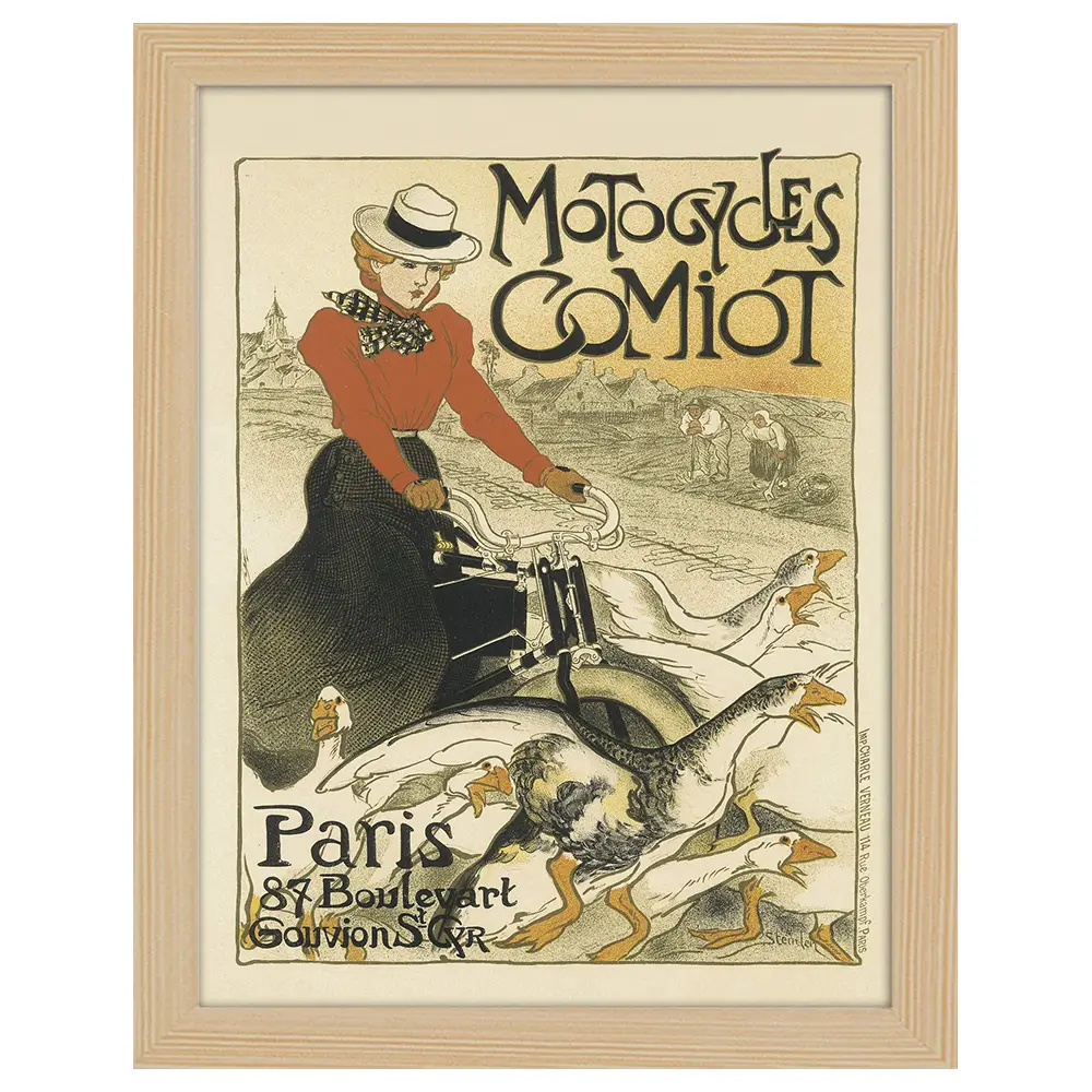 Bilderrahmen Poster Motocycles Comiot