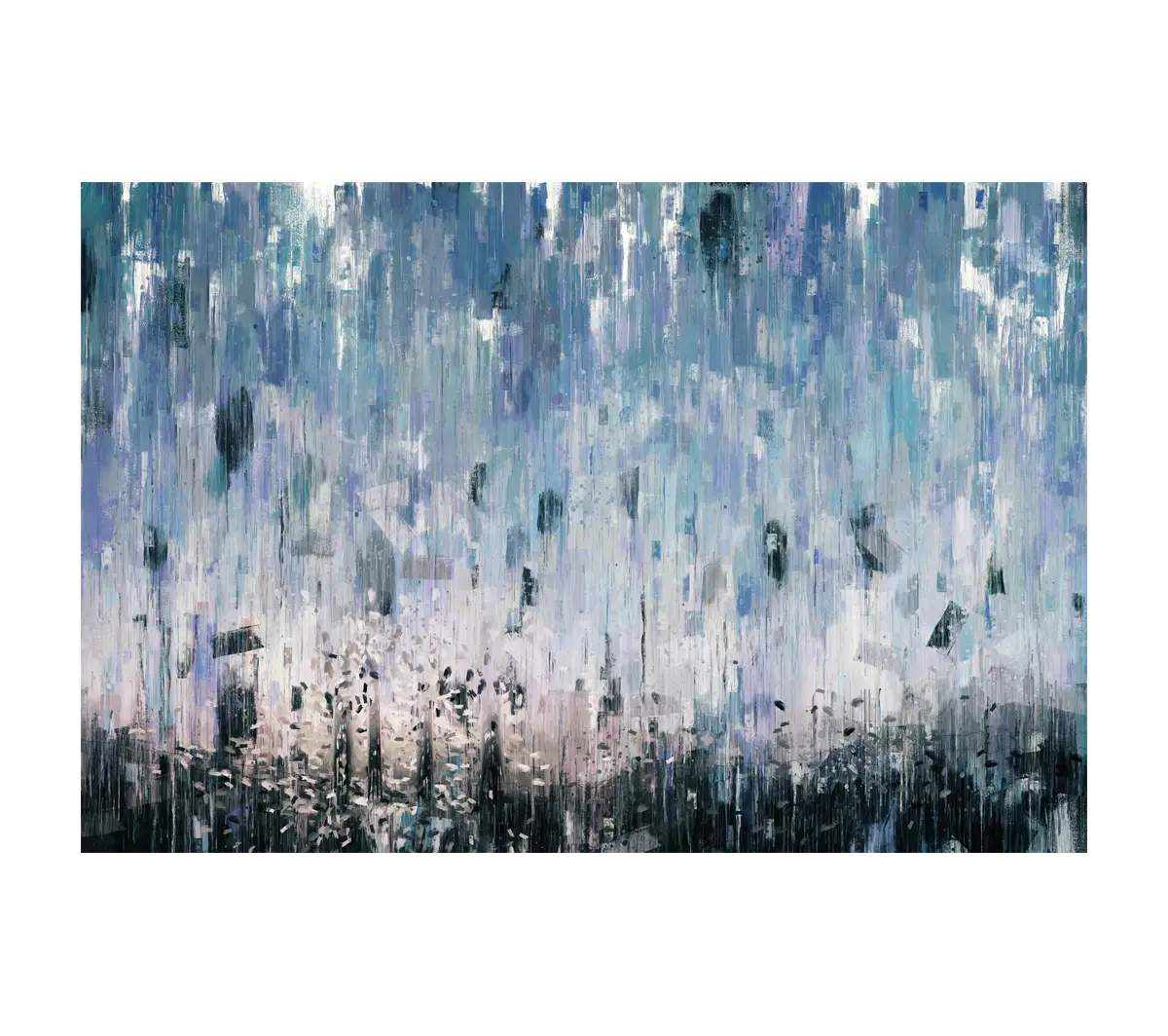 Der abstrakte Regen Wandkunst