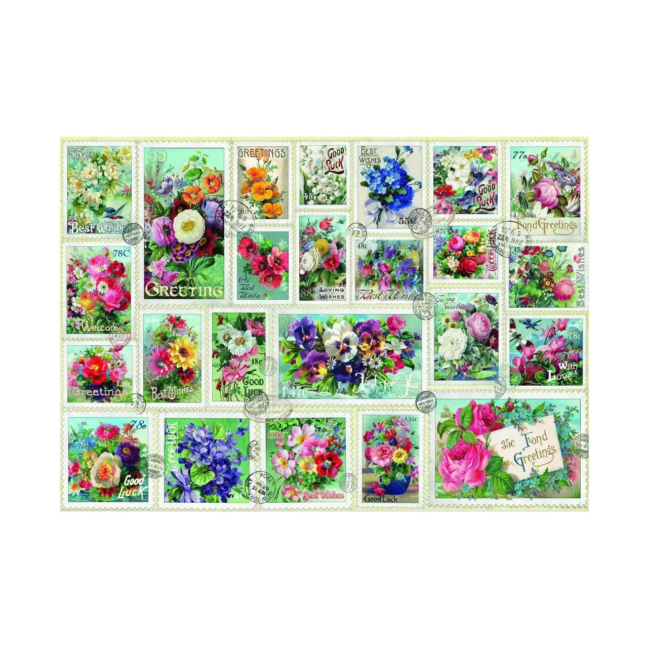 Puzzle Briefmarkenblumensammlung | Puzzles
