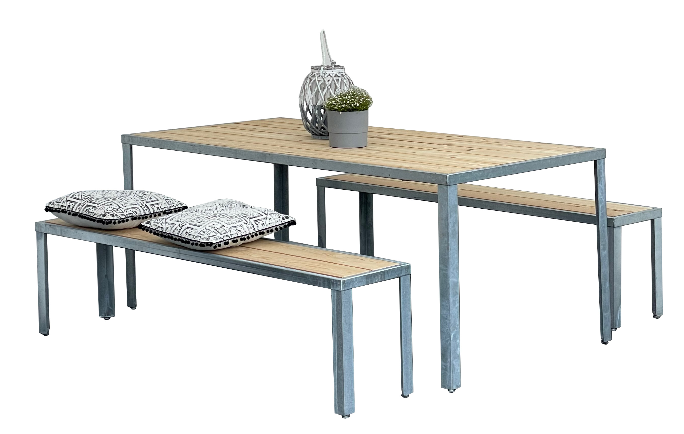 Sitzgruppe 3 teilig ZINCLÄRCHE kaufen home24