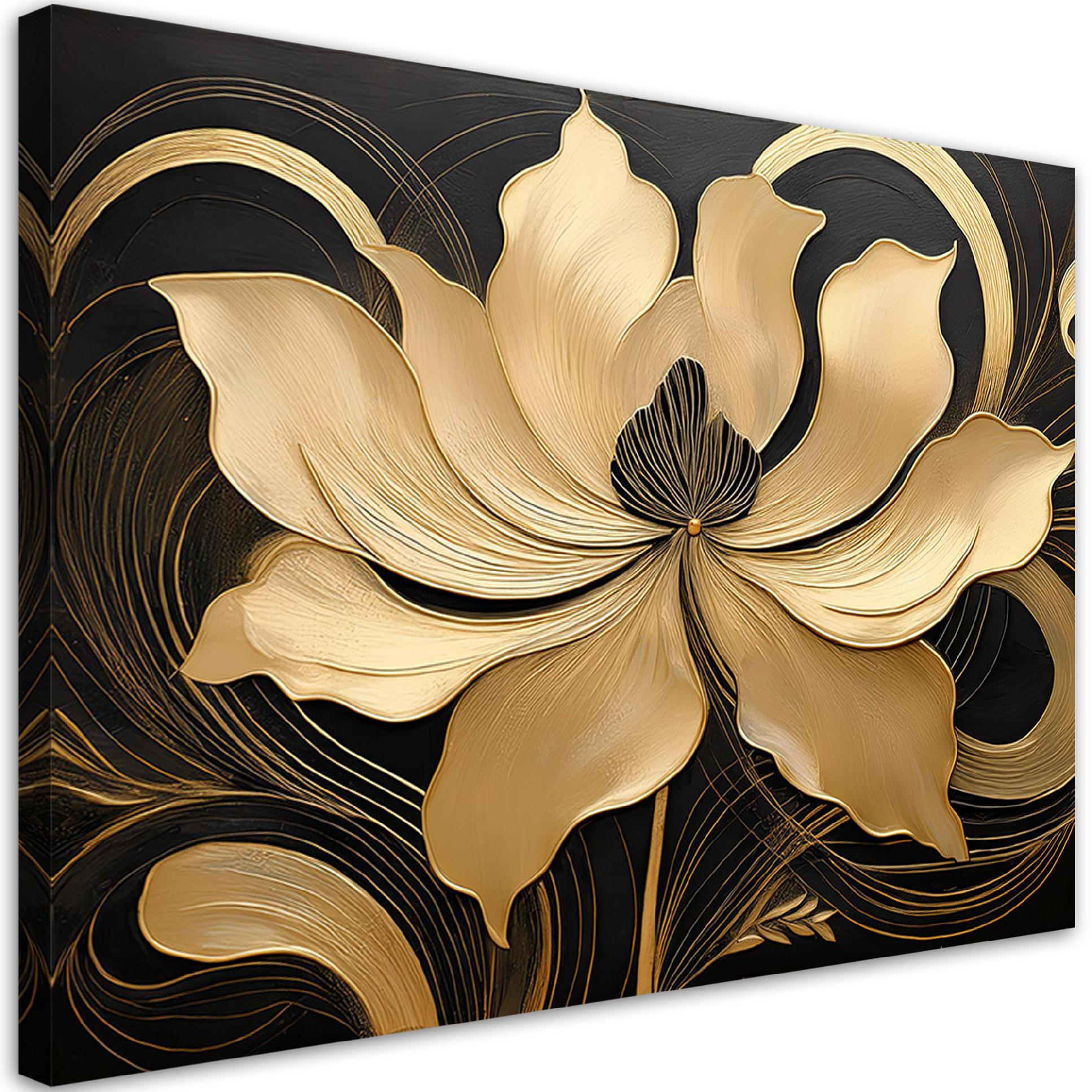 Tableau Peint Fleurs Enflamm 233 Es Je Commande Home24
