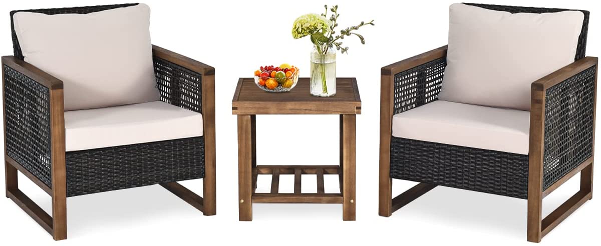 3er Set Gartenmöbel Rattan kaufen home24
