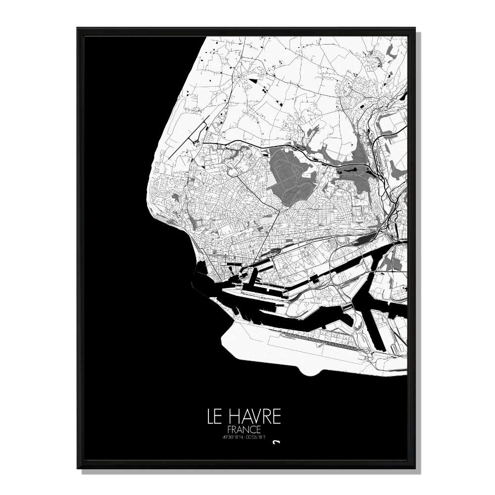 Poster Le Havre King Kong - Noir Et Blanc - 50x70 Cm - Très Bon état
