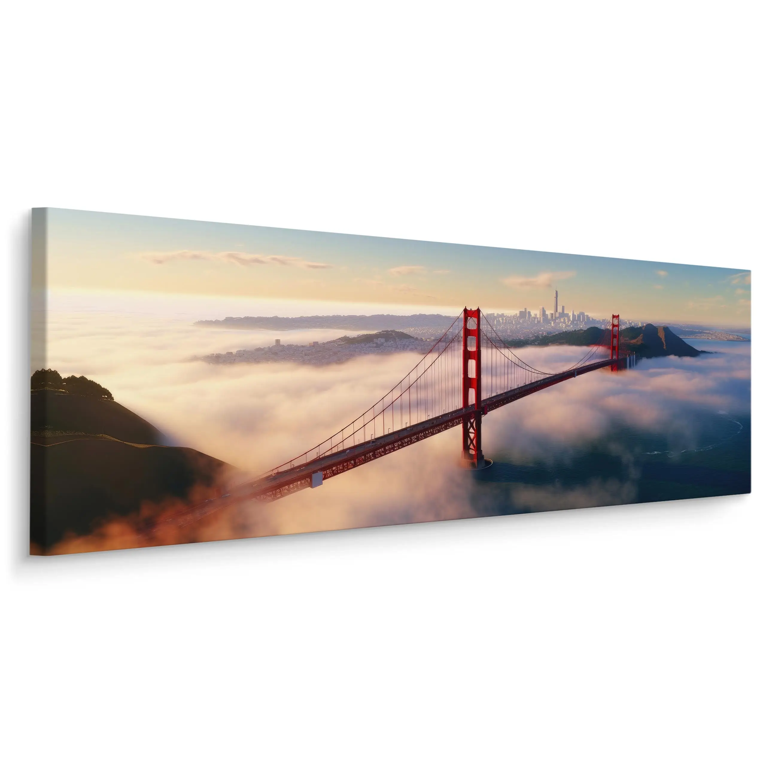 Panoramabild Br眉cke von San Francisco 3D