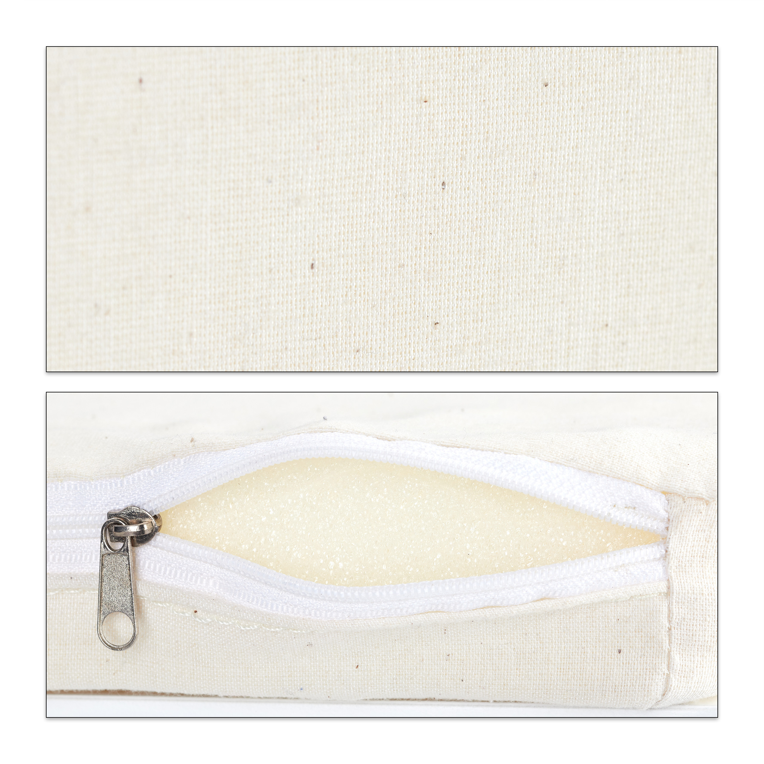 Relaxdays opbergbank, gestoffeerde zitbank met 3 stoffen lades, HxBxD: 46x102x32 cm, mdf, halbank, slaapkamer, wit/grijs