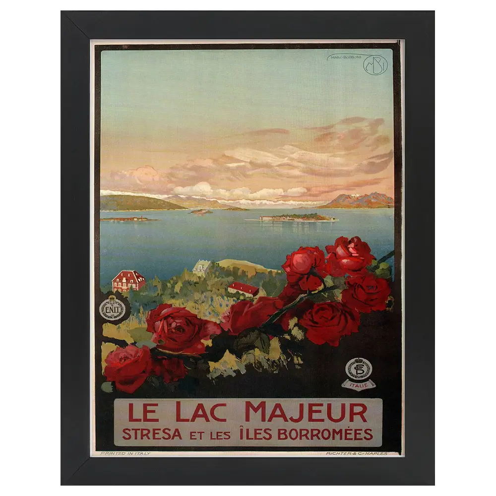 Lac Le Majeur Bilderrahmen Poster
