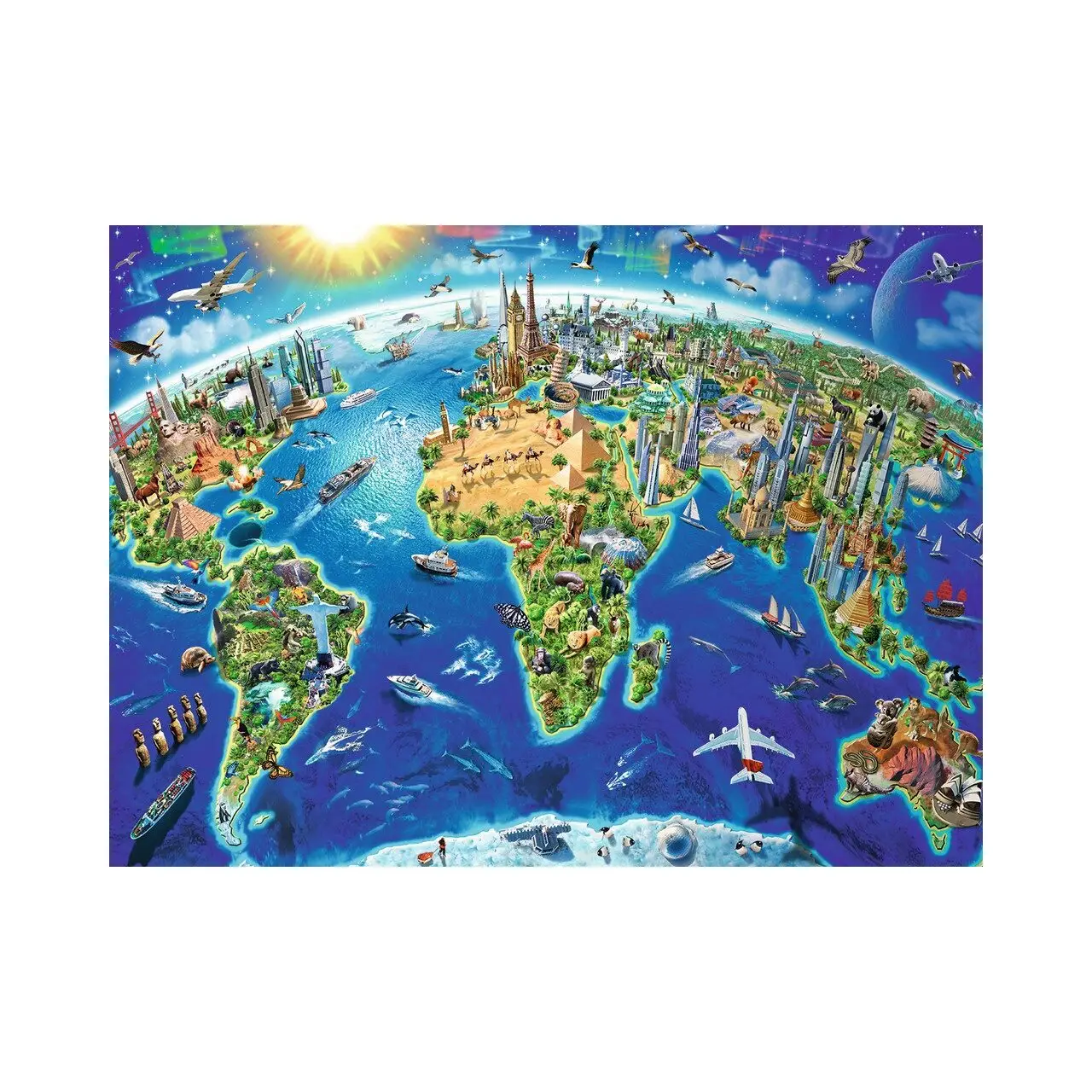 Puzzle Weltkarte 200 Teile