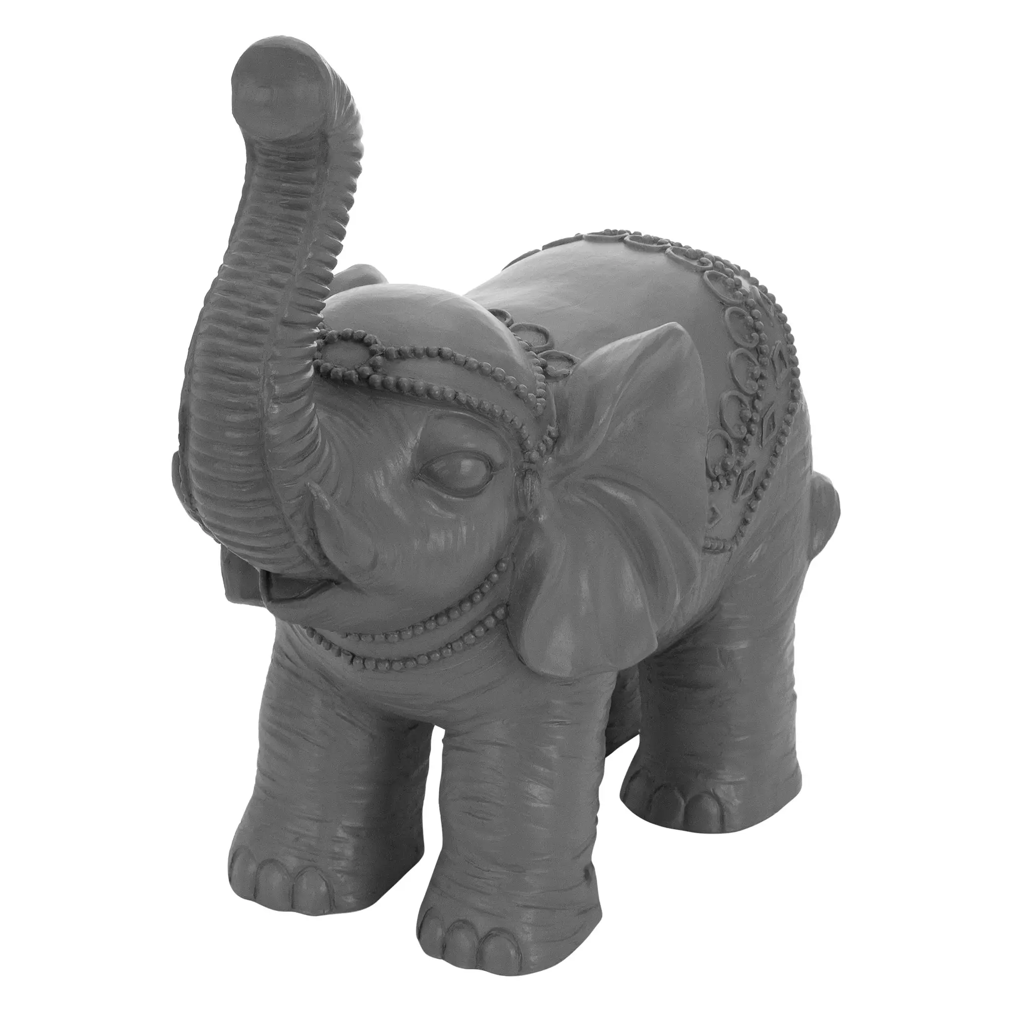 Deko Figur Elefant Grau 36x19x39cm