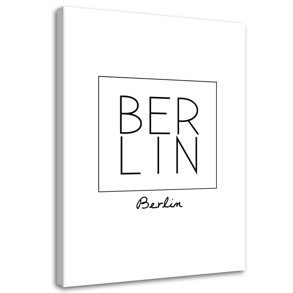 Typografie Wandbild Aufschrift Berlin