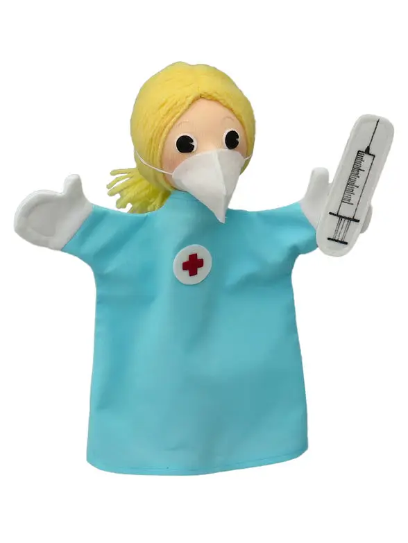 Handpuppe Krankenschwester
