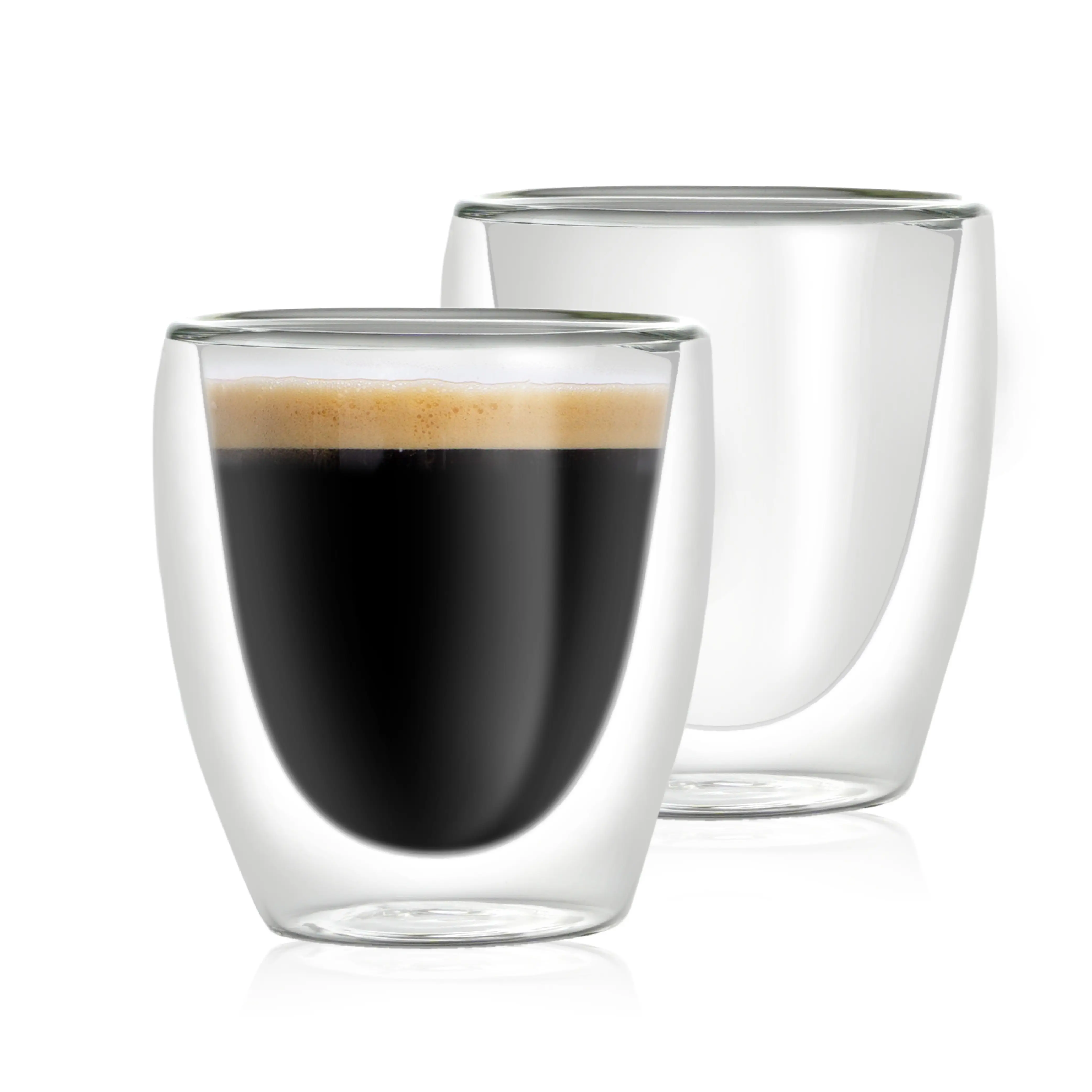 Kaffeegl盲ser Torino 2x60ml doppelwandig