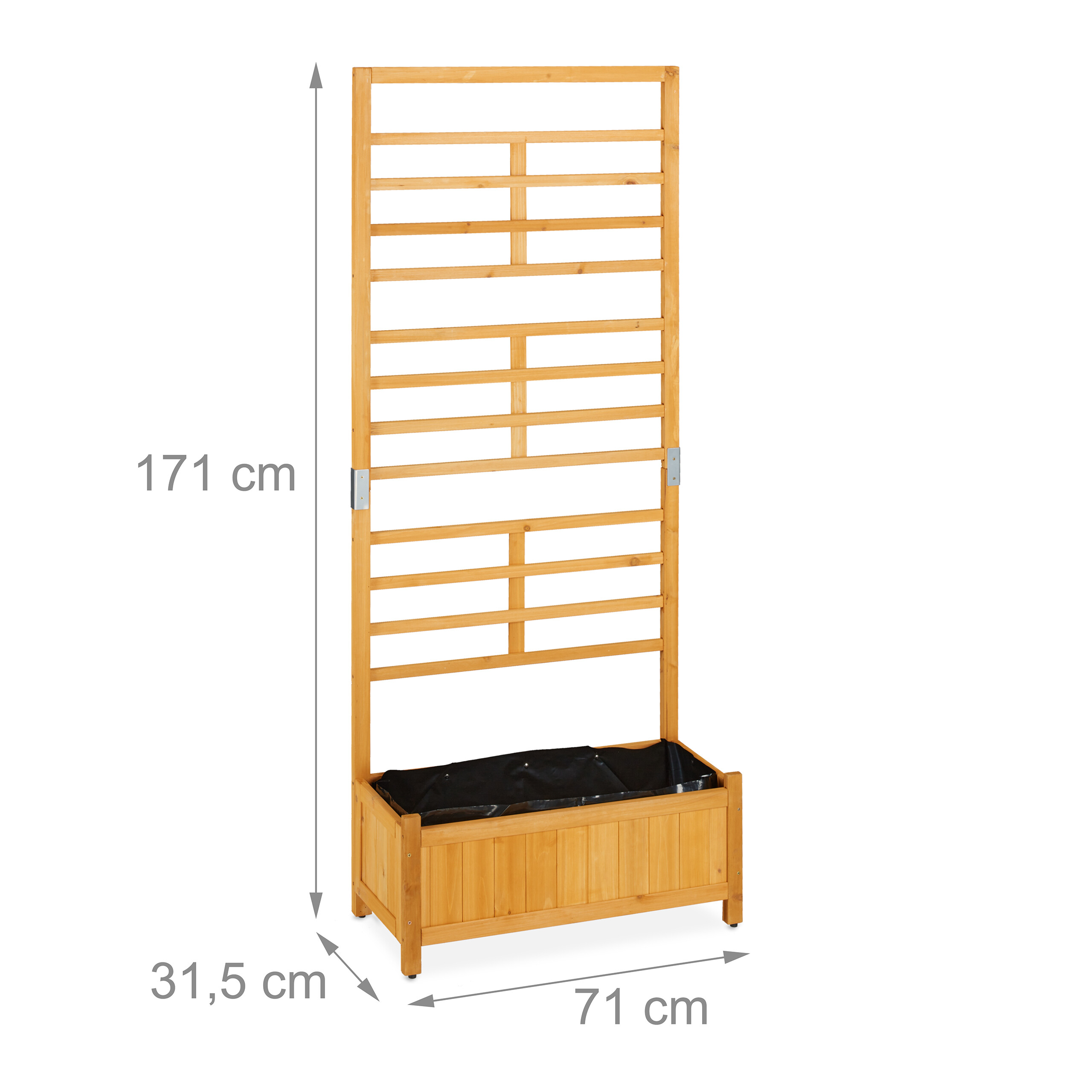 Plantenbak met klimrek 47 x 45 x 140 cm kopen