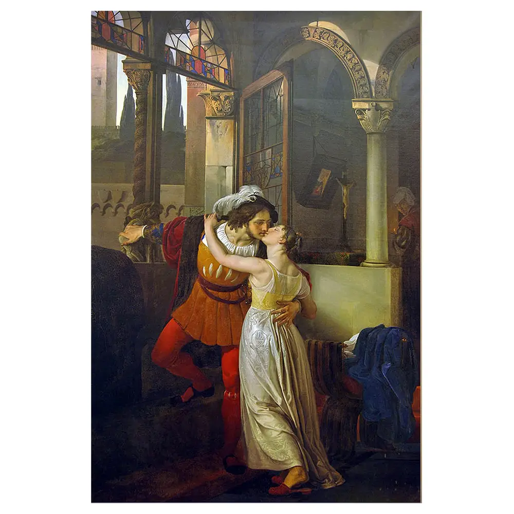 Wandbild Romeo Kuss Und Von Julia Der