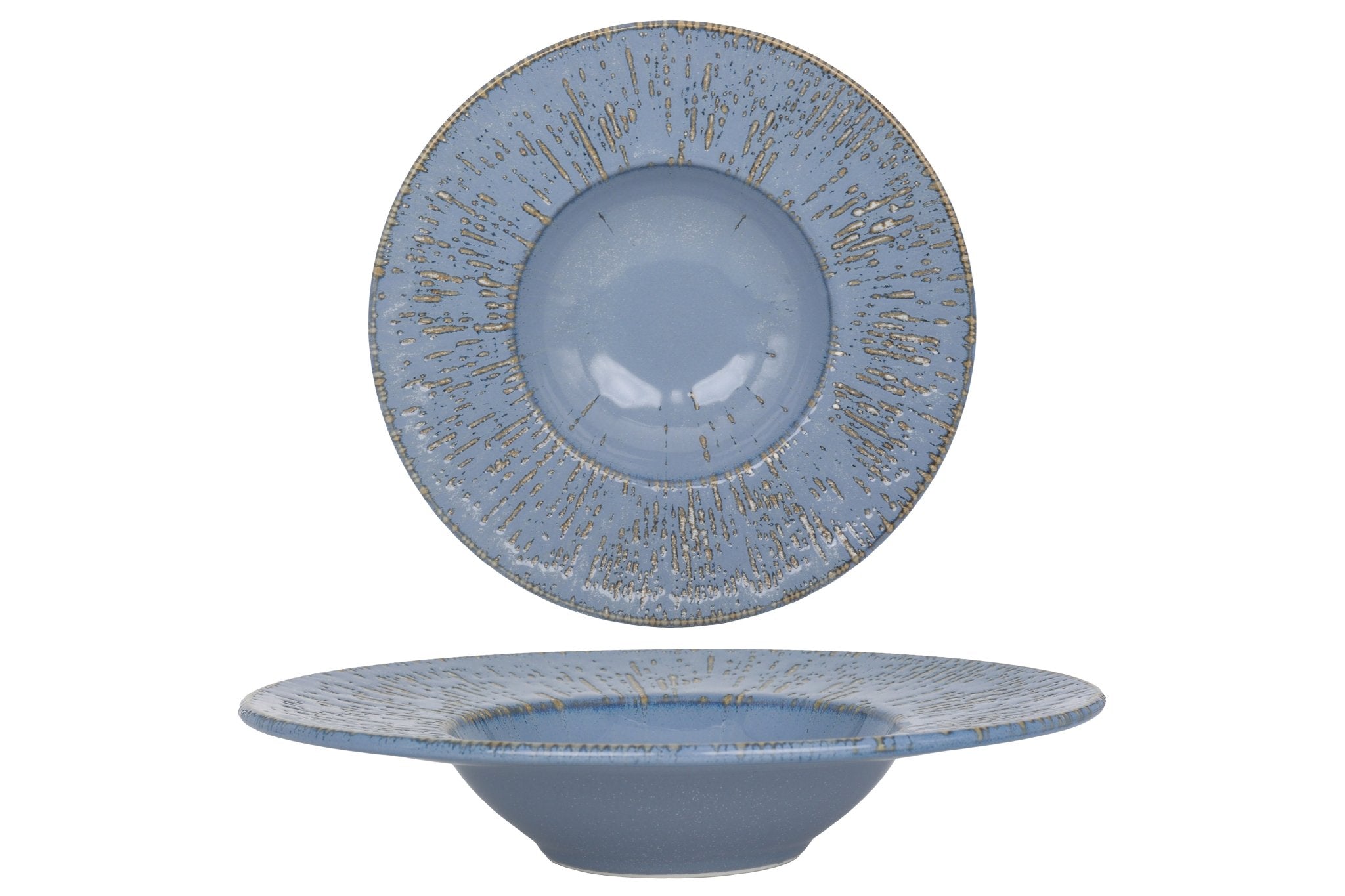Assiettes à Pâtes Bonna 'Tranquil' - Porcelaine 24cm, 270ml - Lot De 2