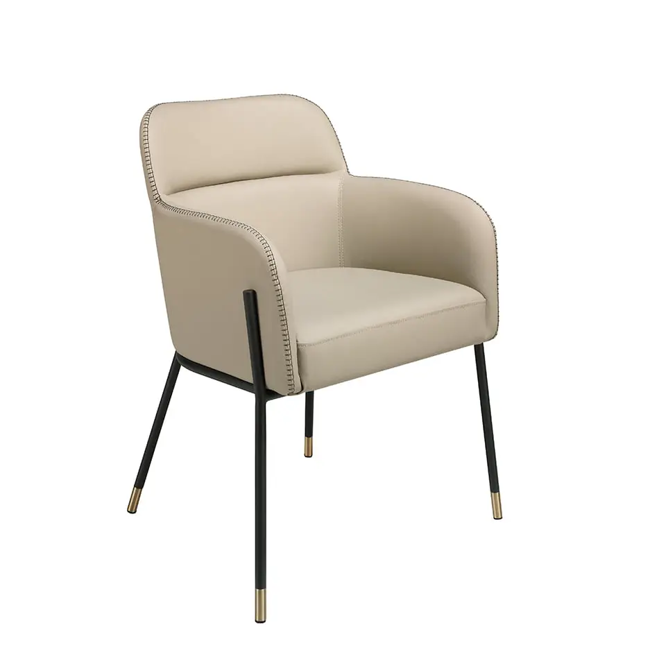 aus und Stahlbeinen 脰ko-Leder Stuhl