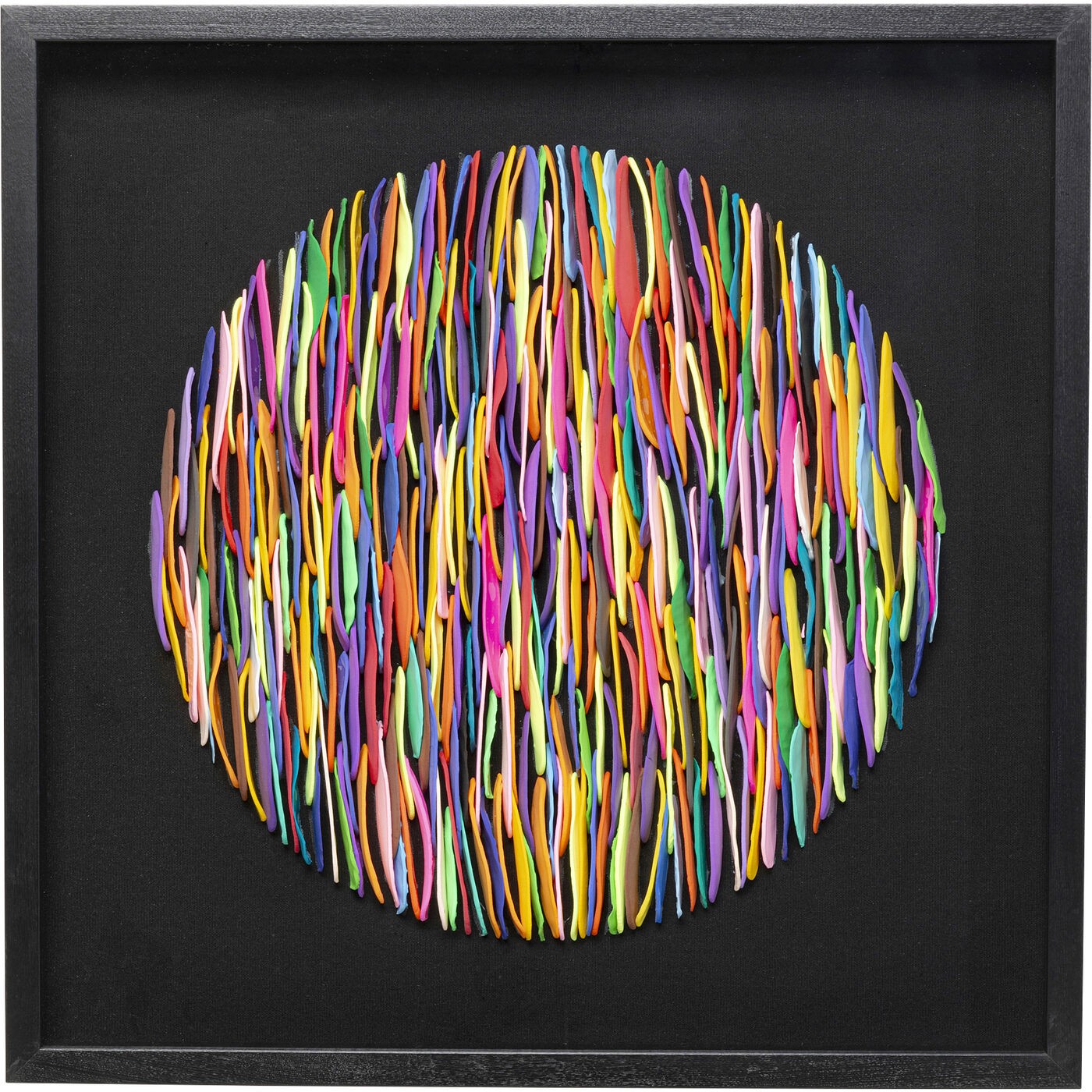 Petit Tableau 3D En Plâtre Fait Main Motif Oranger - 10x12 Cm - Idéal Déco