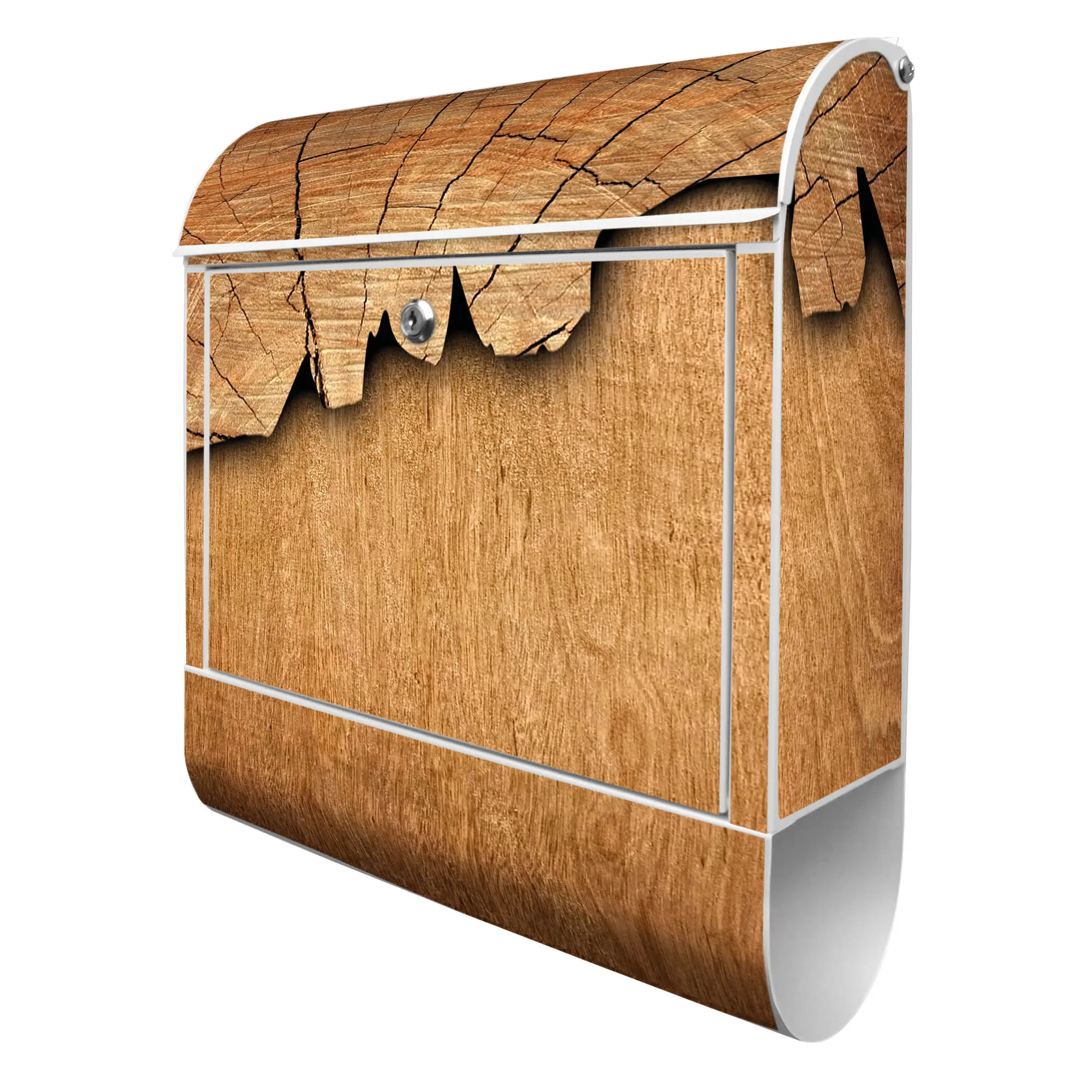 Holz Briefkasten Stahl