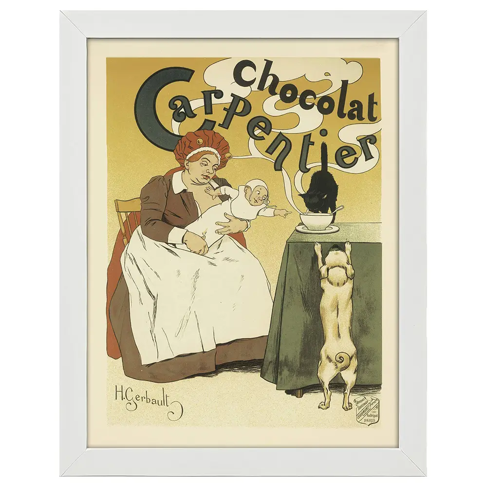 Bilderrahmen Poster Chocolat Carpentier