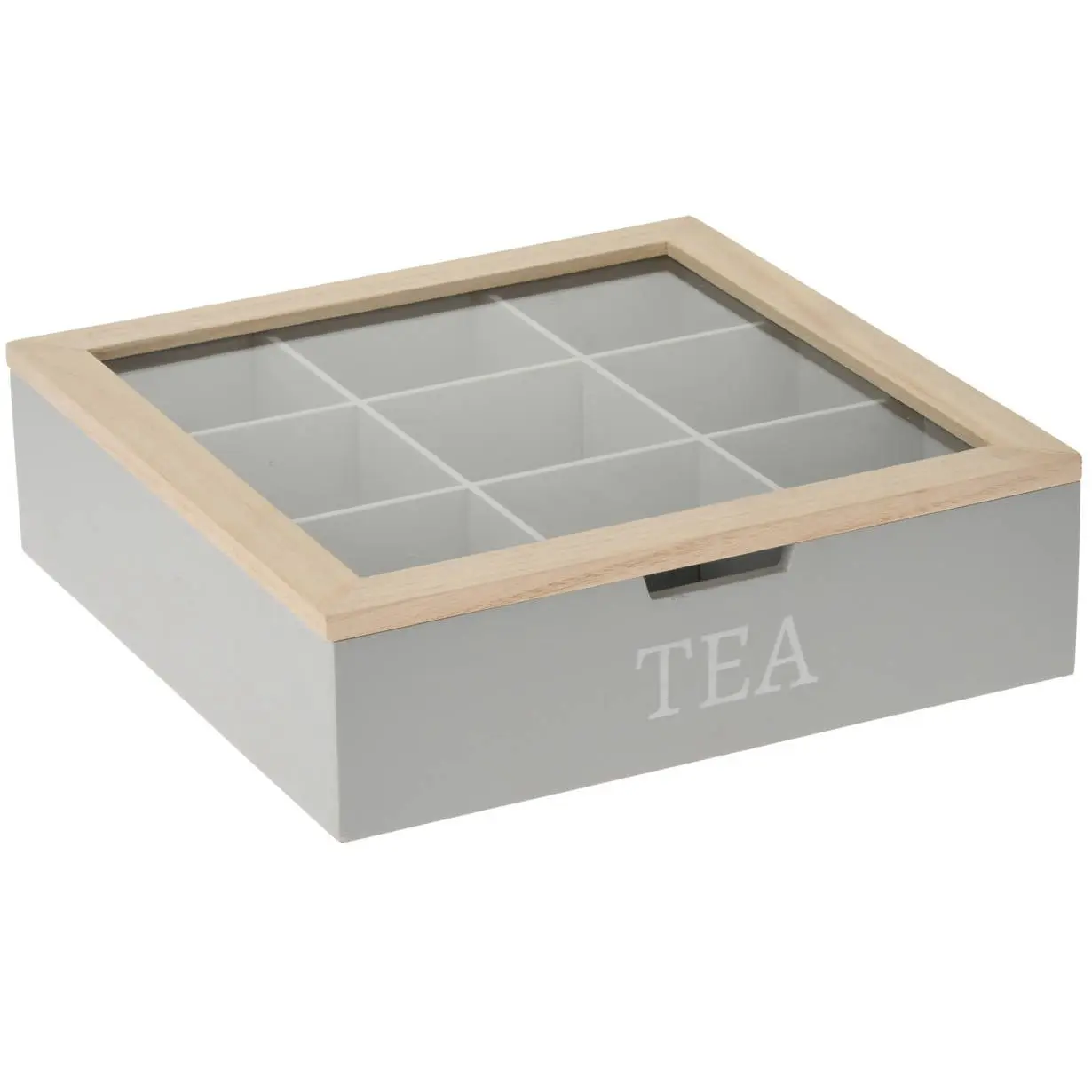 Teebox mit Aufschrift MDF TEA