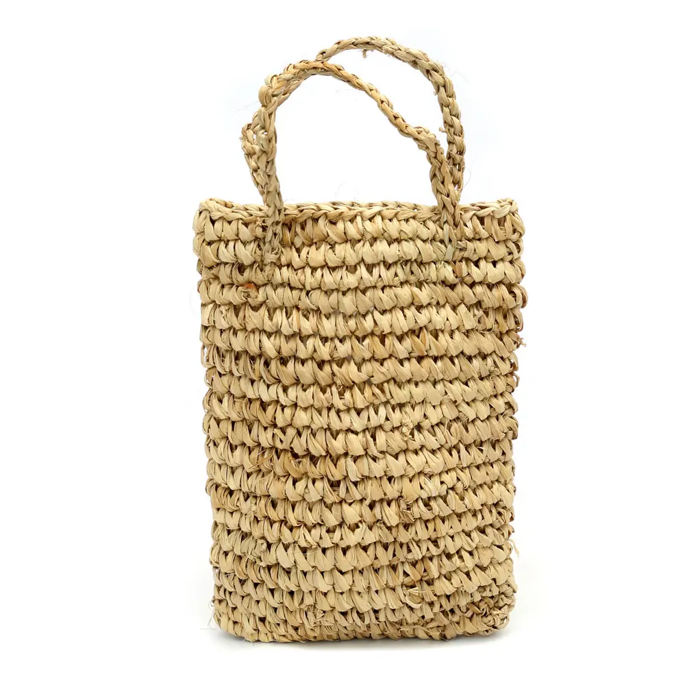 Raffia Flaschenhalter