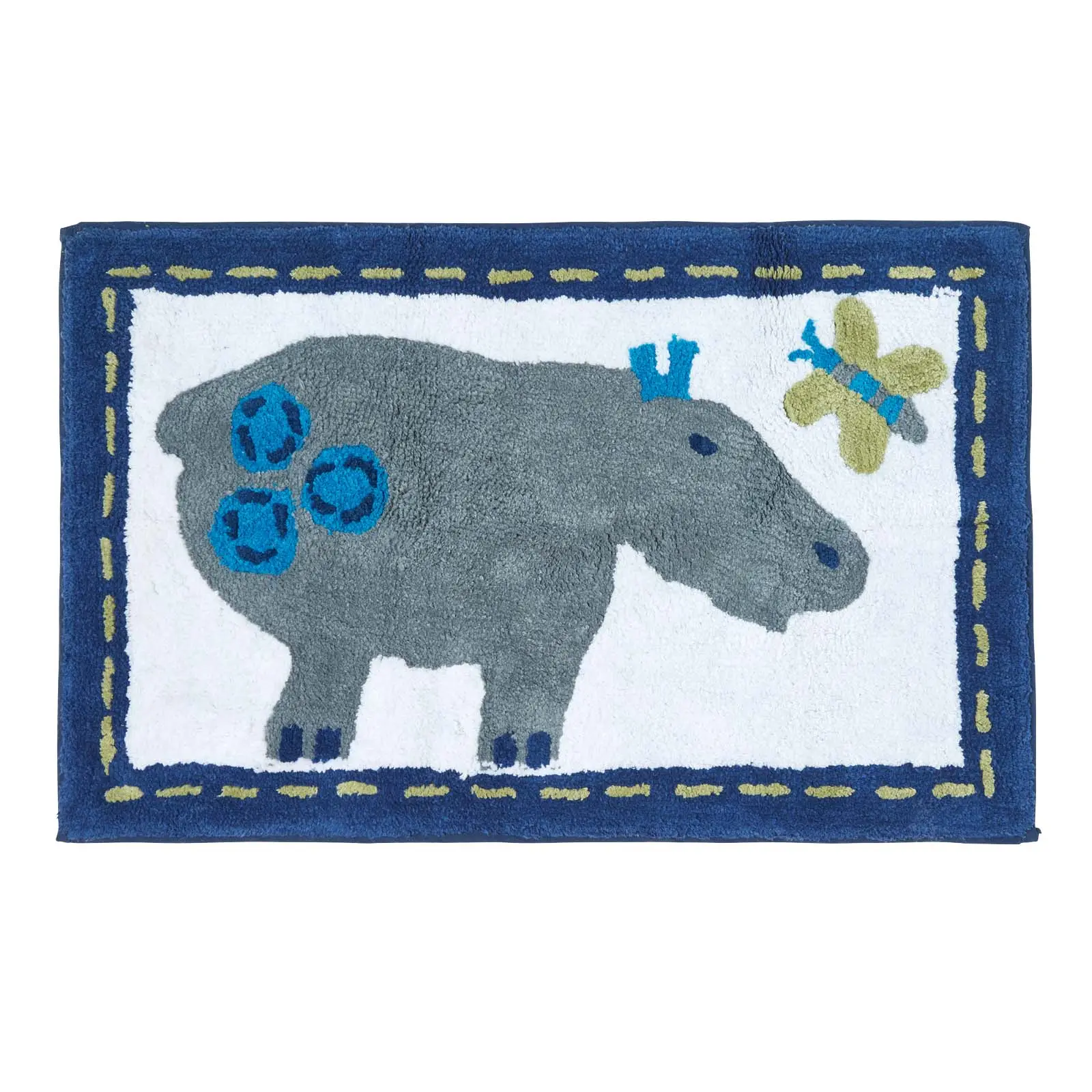 Hippo 100% Baumwolle Kinderteppich