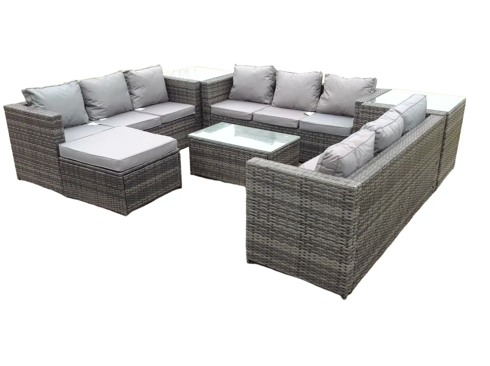 Gartenm枚bel 10-sitzer Lounge Sofa Set
