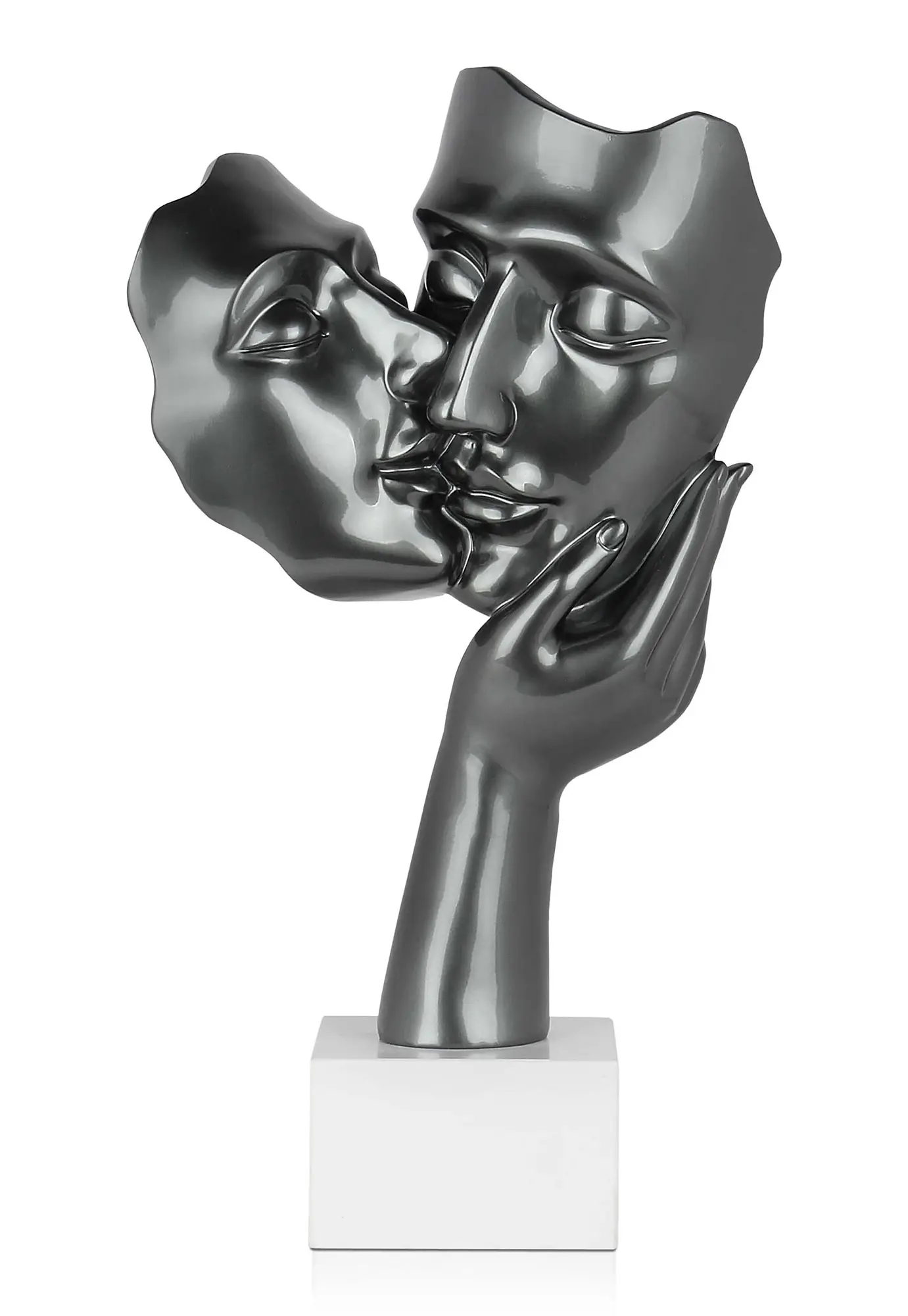 Kuss Harz-Skulptur Liebenden zwischen