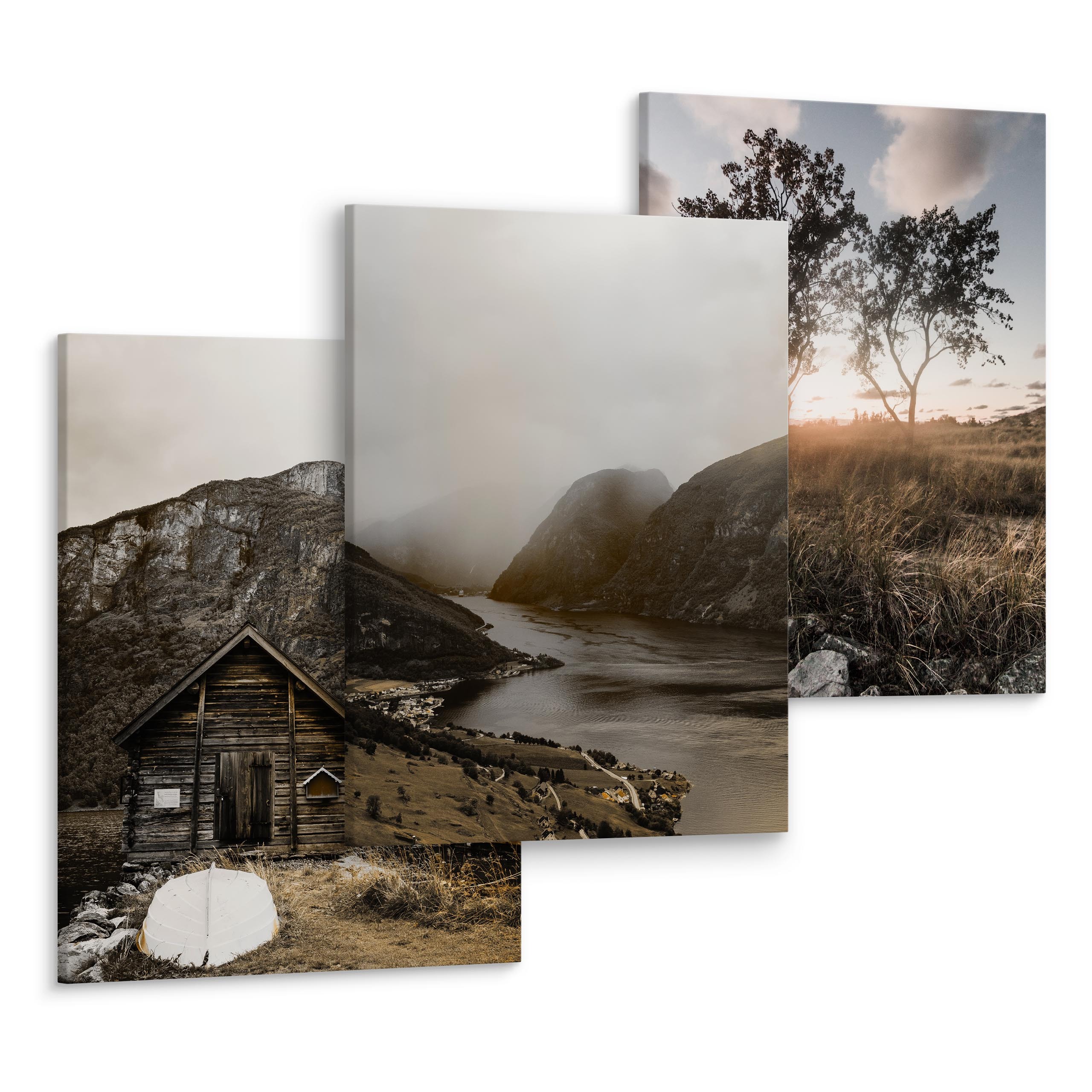 Set De Tableaux Montagnes Arbres Paysage | Je commande ! | home24