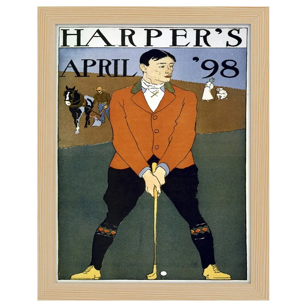 Bilderrahmen Poster Harper\'s April 1898