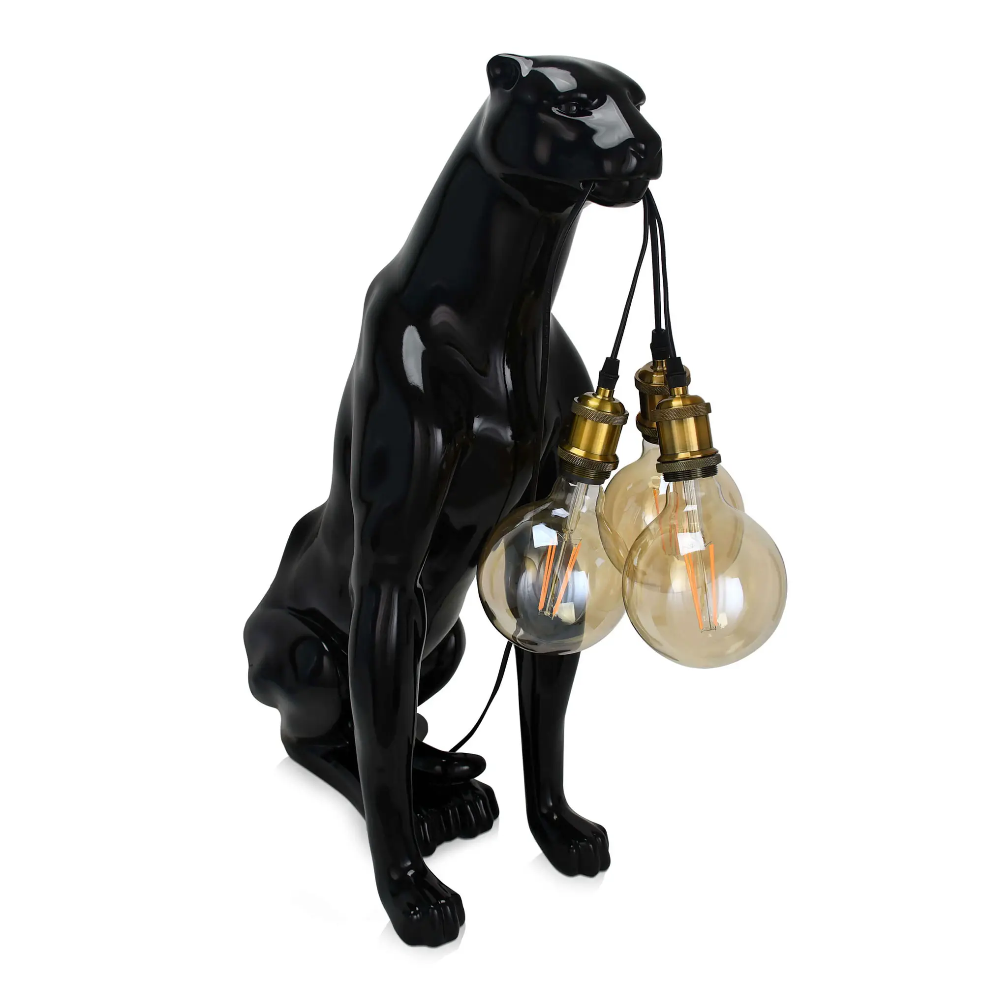 Panther Lampe Sitzender