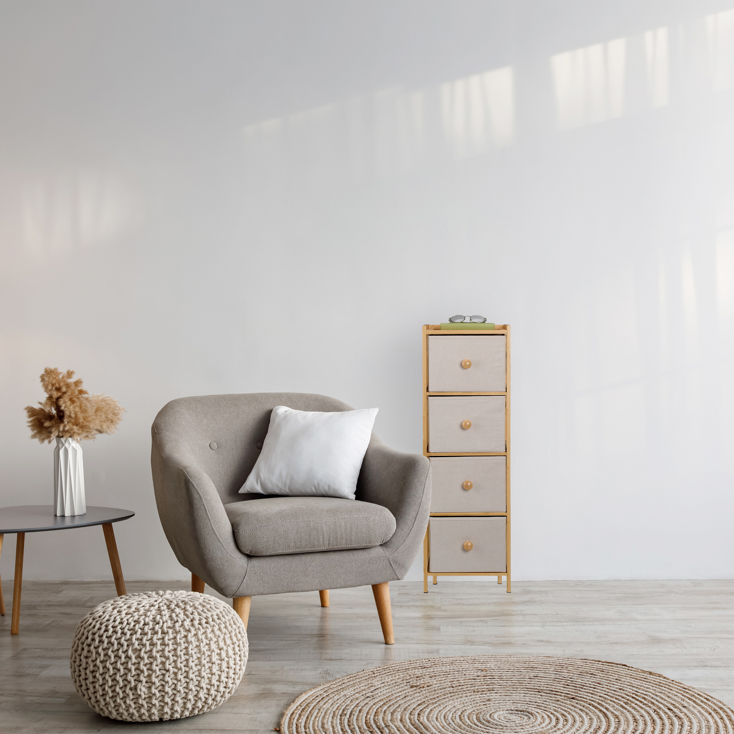 Schmale Kommode mit 4 Schubladen kaufen