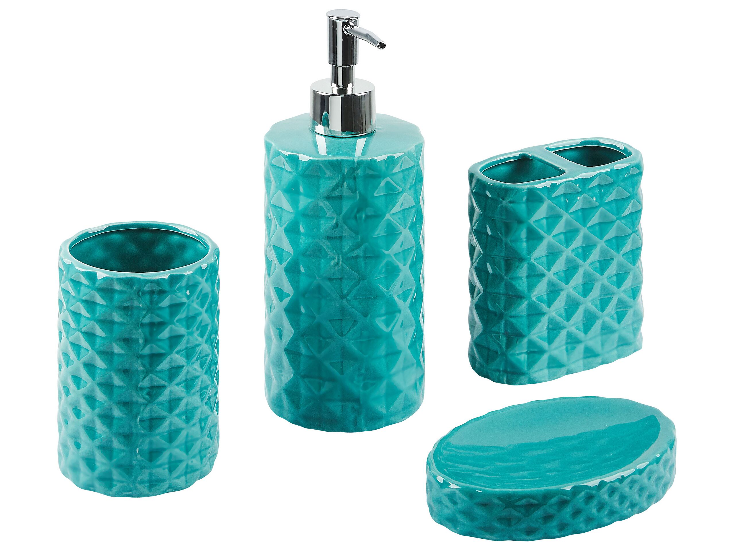 Ensemble d'accessoires de salle de bain Home Basics 4, comprend un distributeur de lotion, un porte-brosse à dents, un gobelet et un porte- savon - Chine Jeu de la salle de bains et
