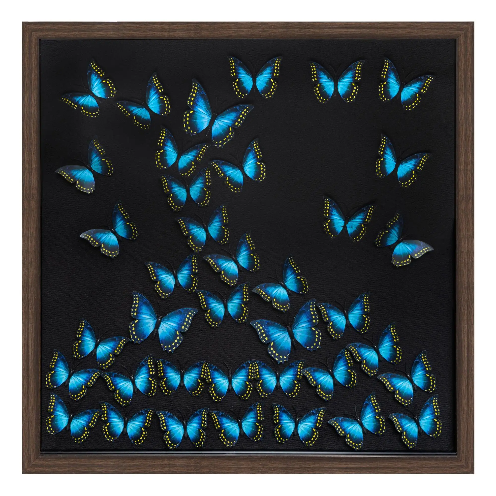 mit Wanddekoration Schmetterlingen 3D