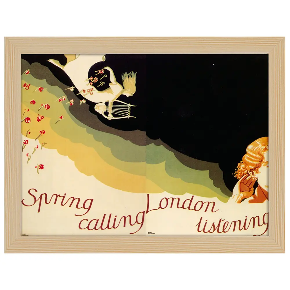 Bilderrahmen Poster 1935 Spring Calling