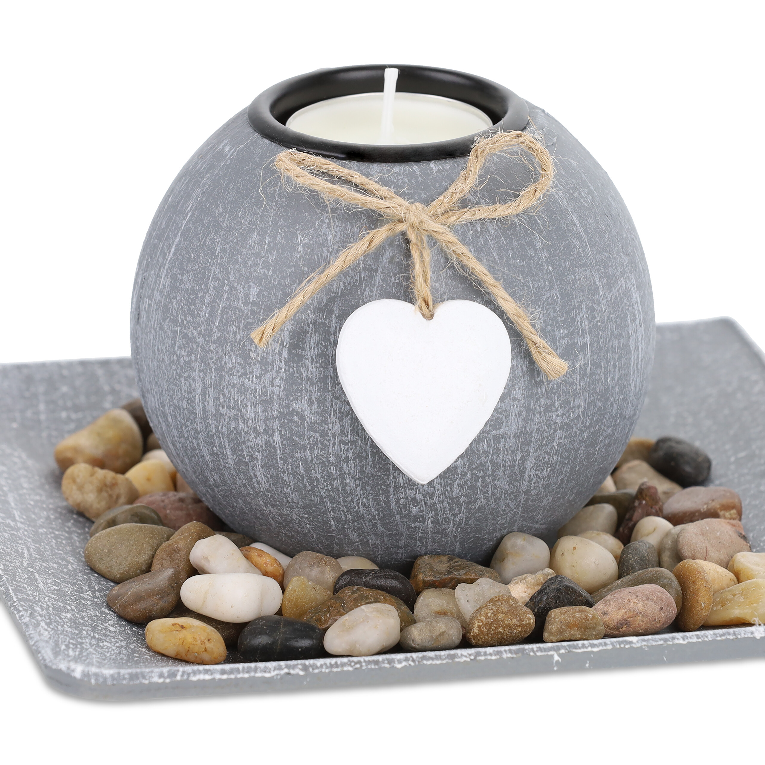 Lot De 3 Porte-lumières Shabby Chic Tealight – Cote DIvoire