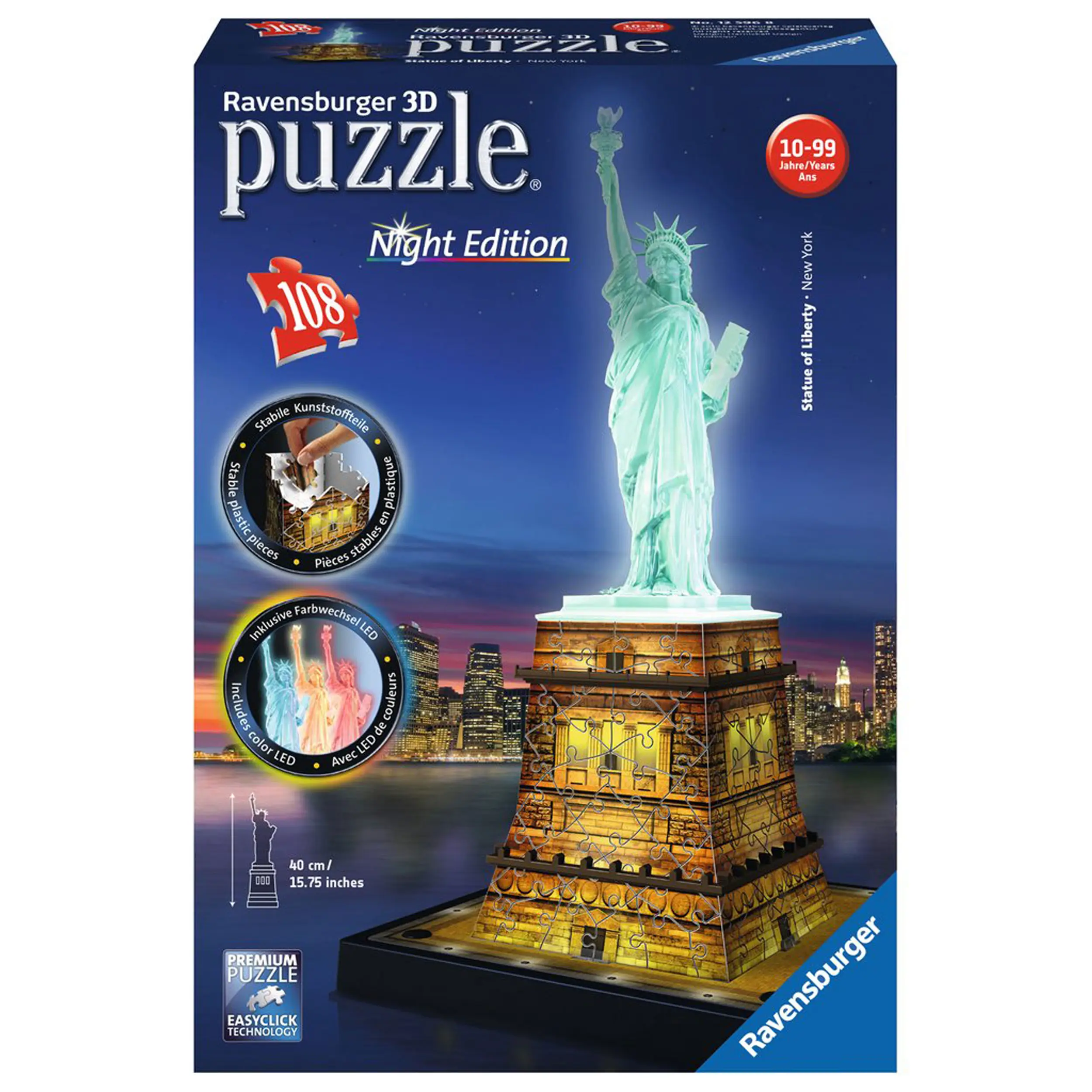 3DPuzzle Leuchtende Freiheitsstatue