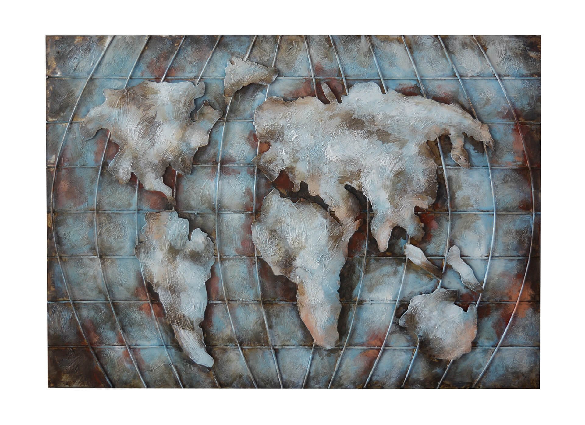 Metallbild Weltkarte Sin kaufen | home24