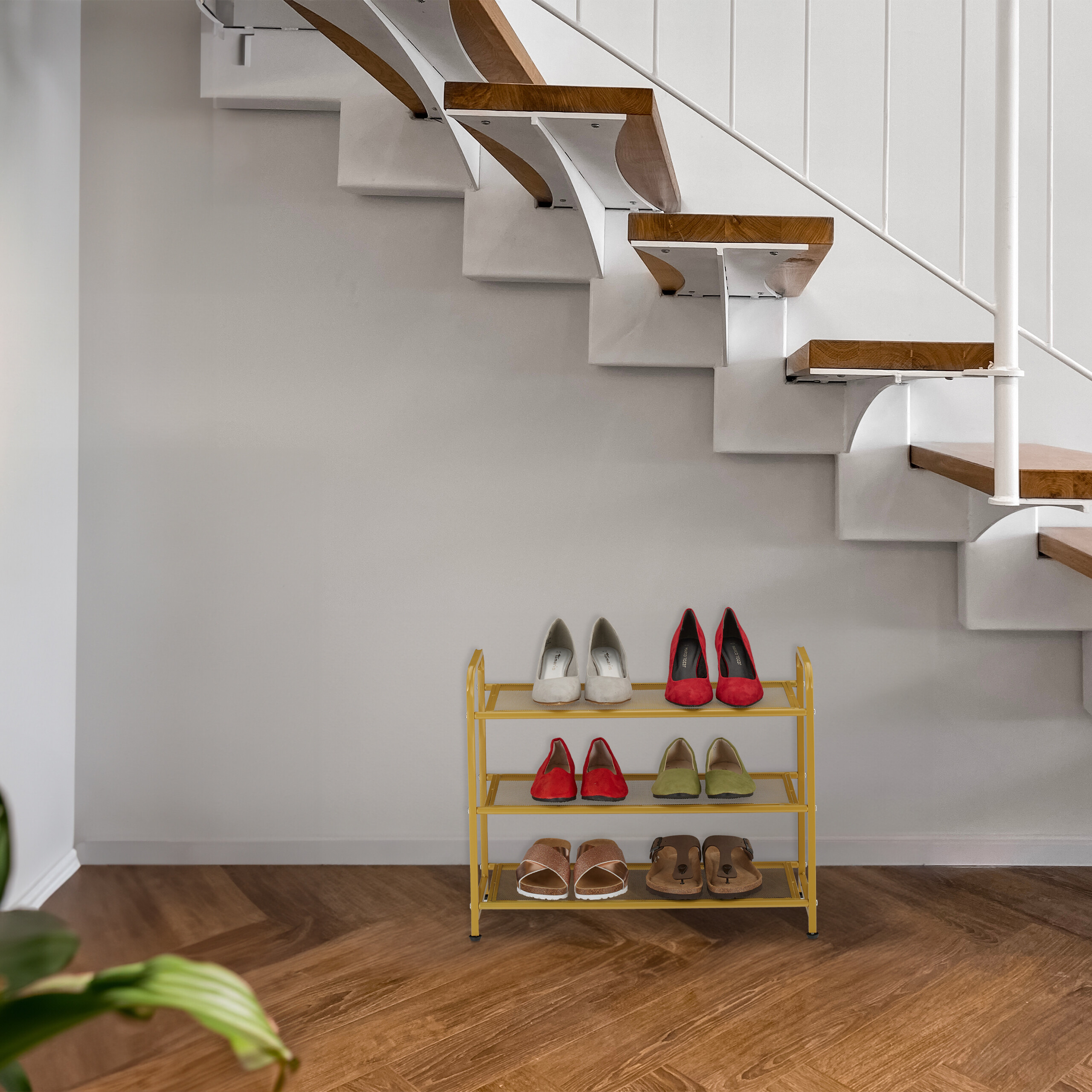 Relaxdays schoenenrek 2-laags - opbergrek voor 6 paar schoenen - laag Relaxdays schoenenrek 2-laags - opbergrek voor 6 paar schoenen - laag