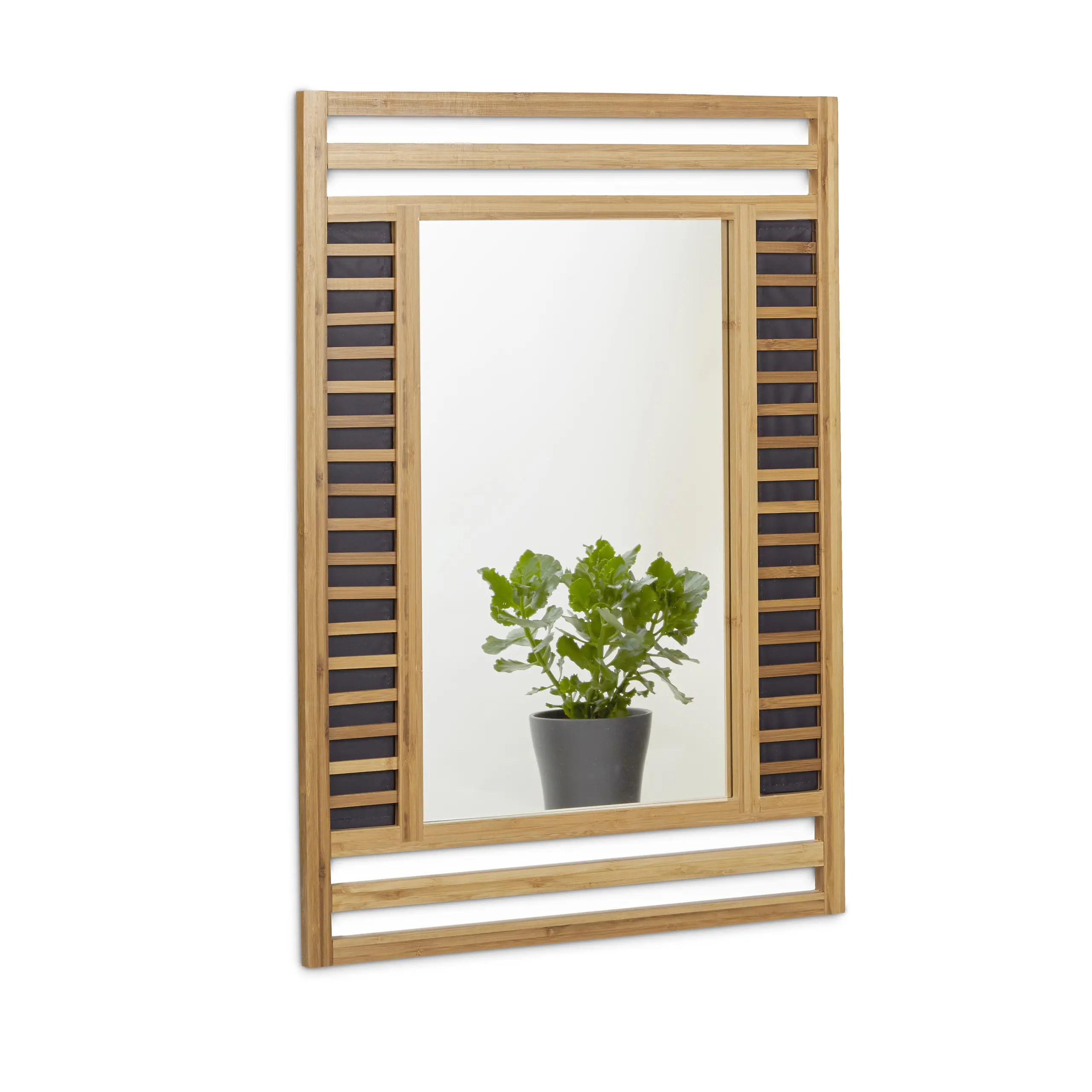 Bambus Spiegel mit dekorativem Rahmen