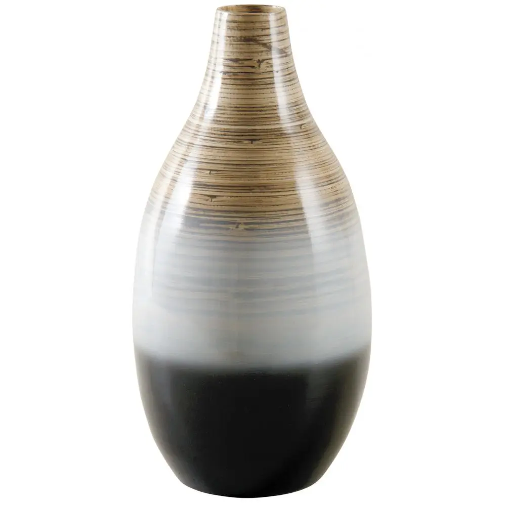 aus Bambus Vase lackiertem
