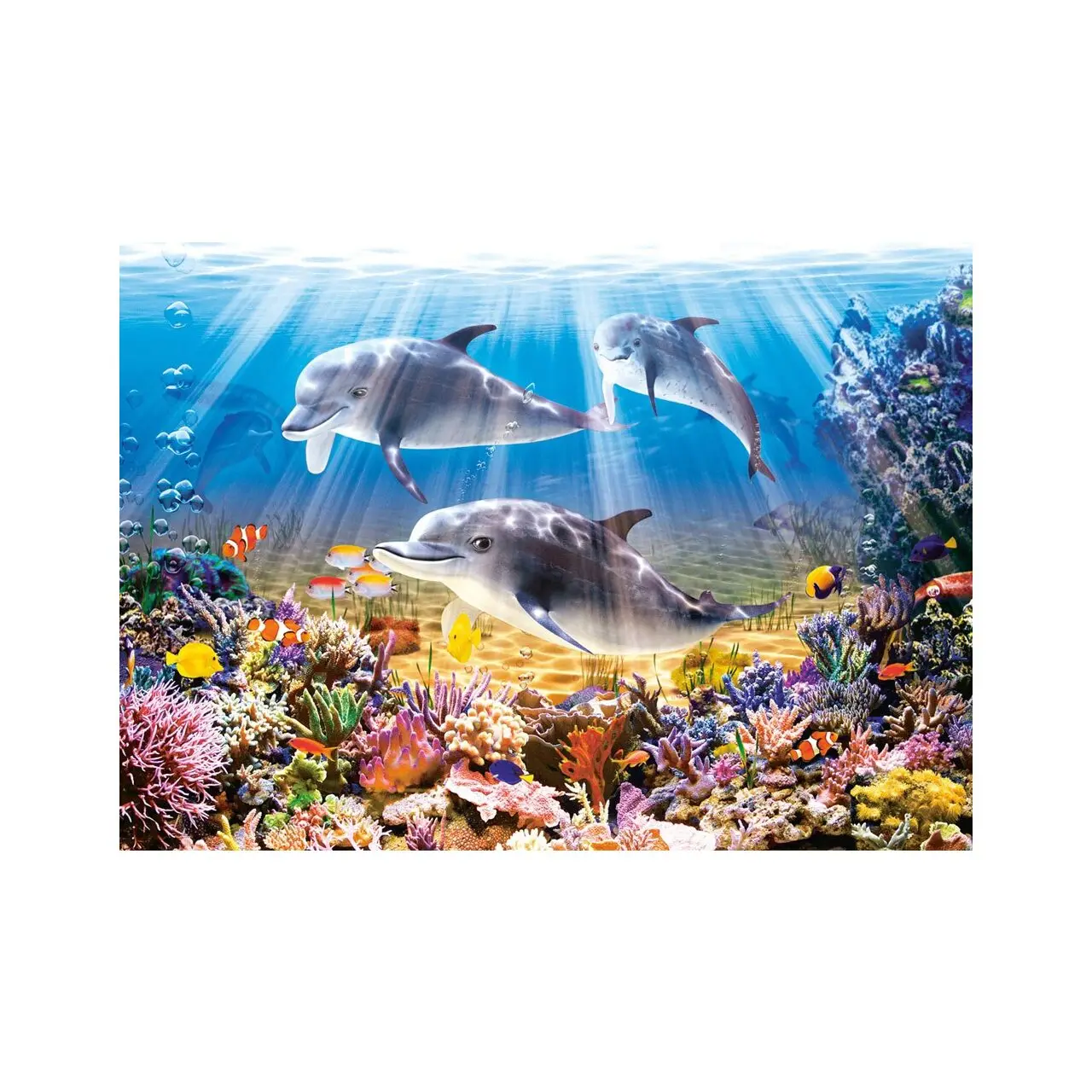 Puzzle Delfine 500 Teile Wasser unter